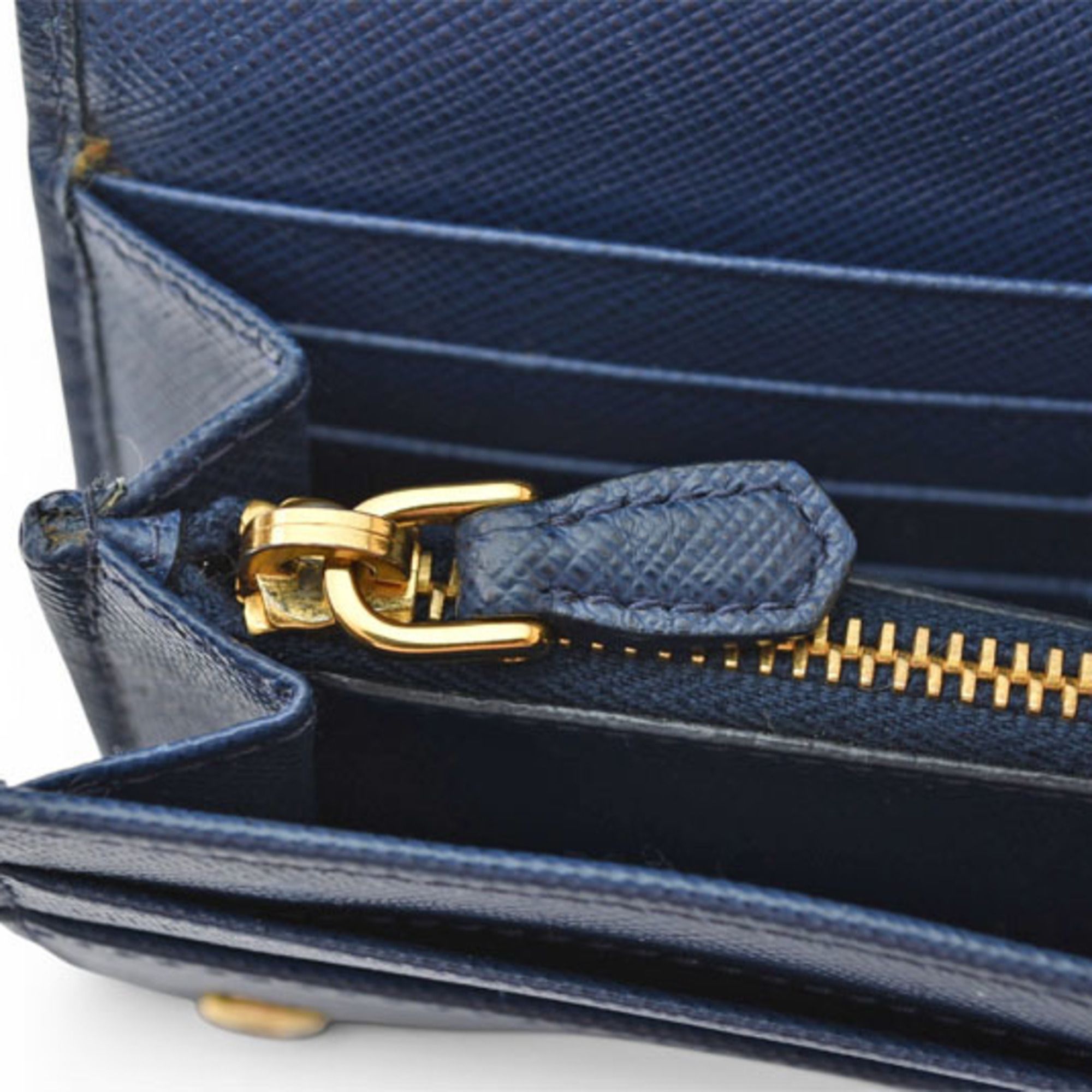 Saffiano Leather Long Wallet (Bi-Fold) (Pre-Owned) - Prada - Modalova