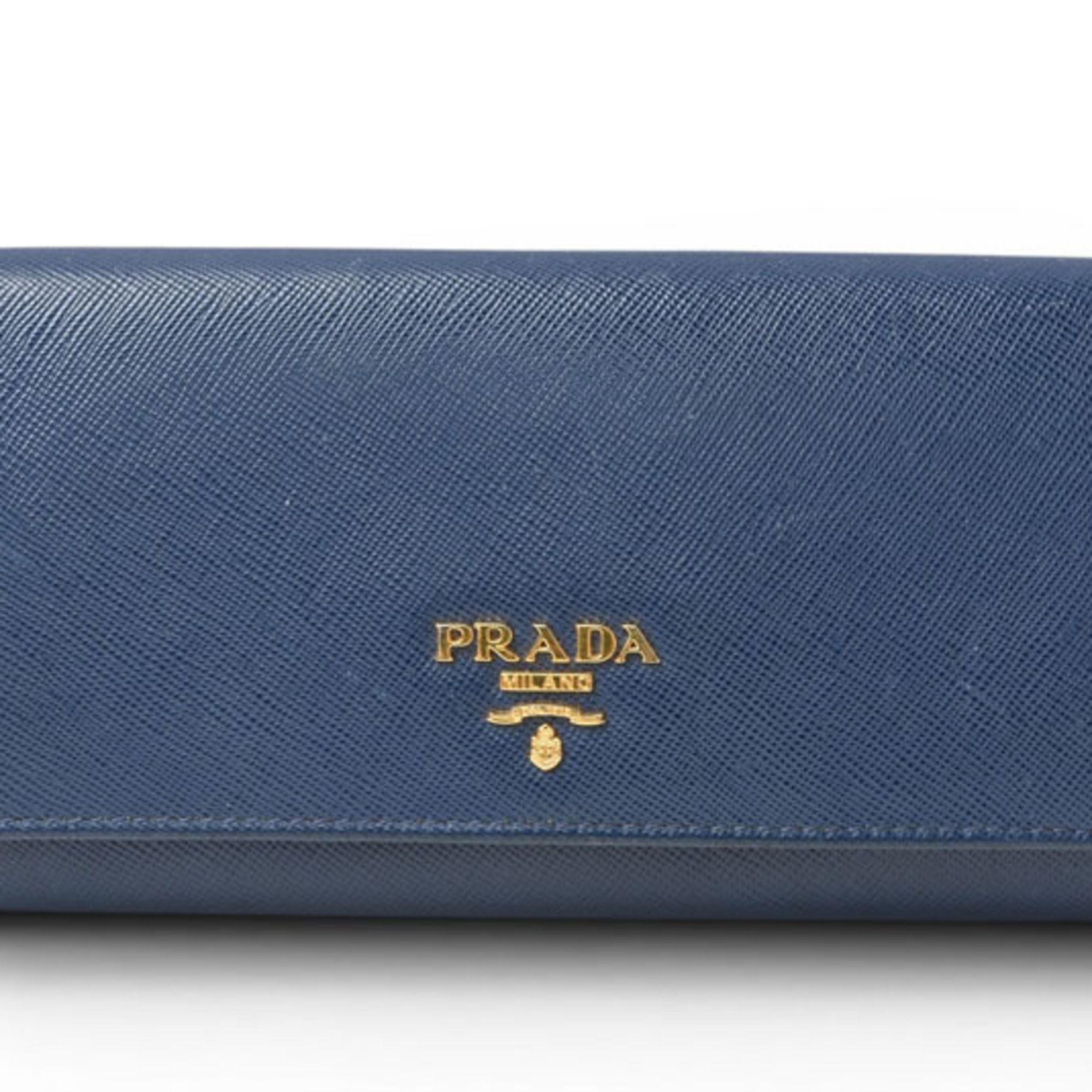 Saffiano Leather Long Wallet (Bi-Fold) (Pre-Owned) - Prada - Modalova