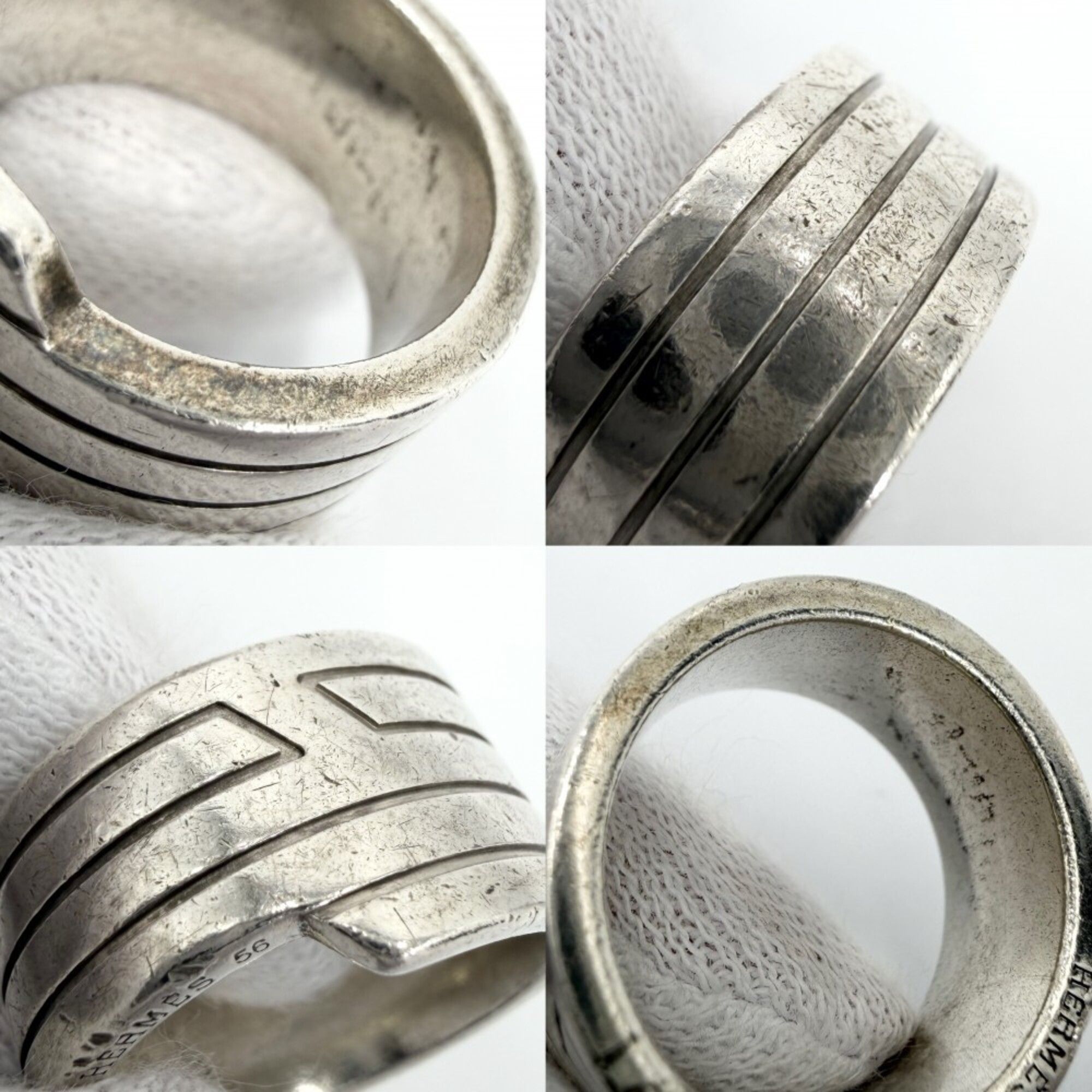 Silver 925 Band Ring (Pre-Owned) - Hermes - Modalova