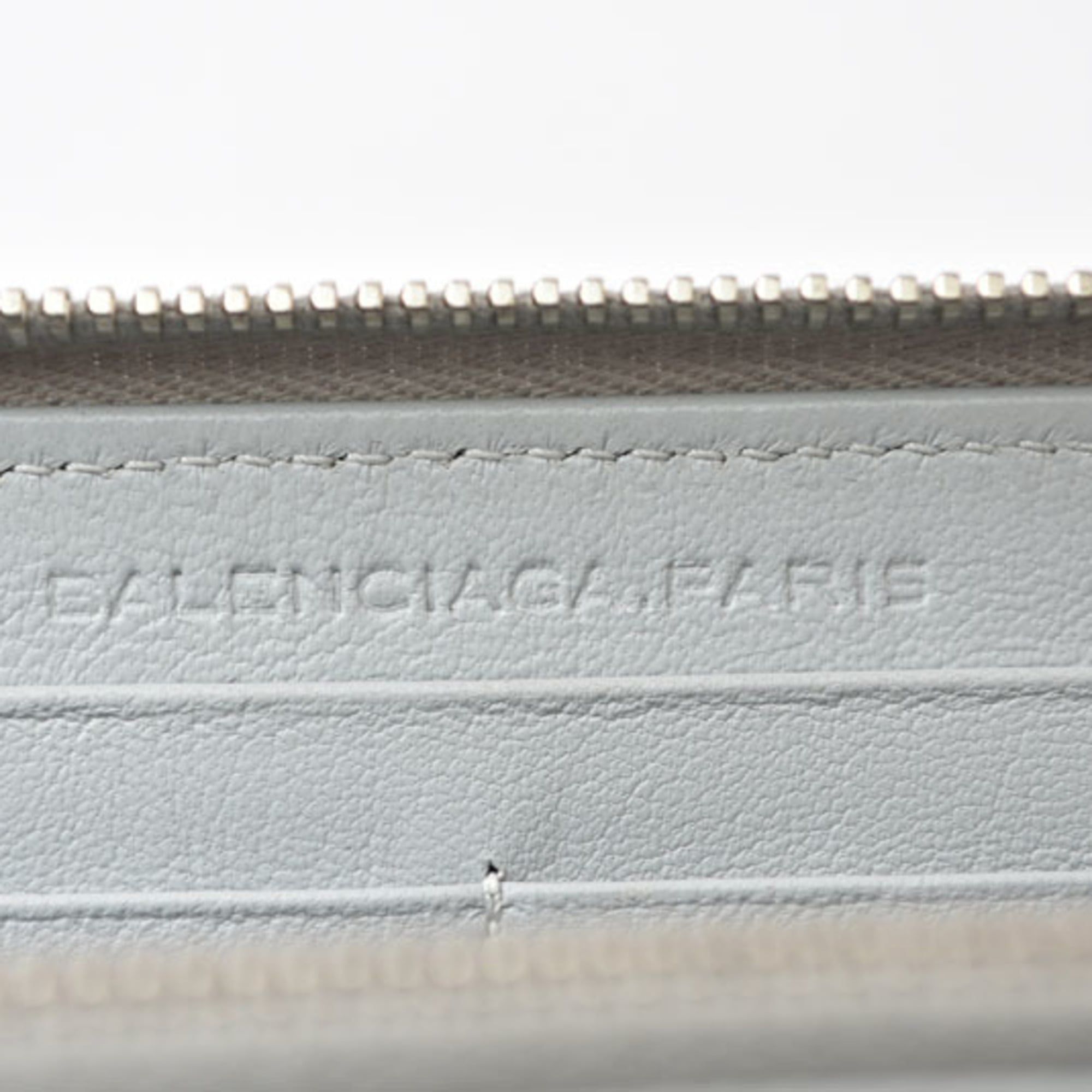 Leather Long Wallet (Bi-Fold) (Pre-Owned) - Balenciaga - Modalova