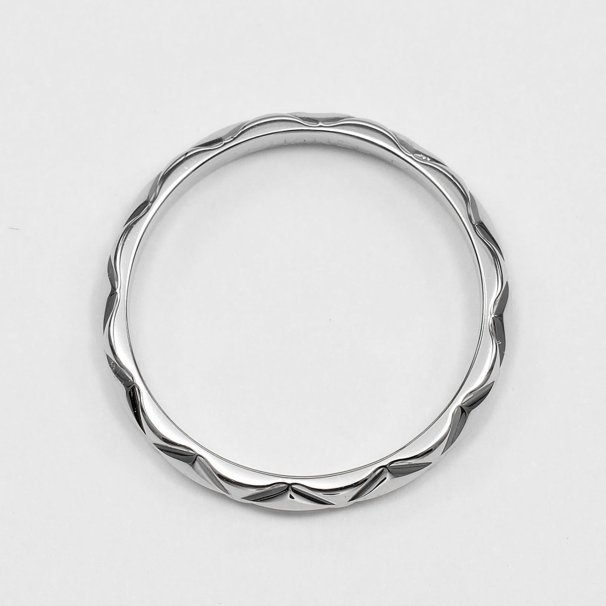 Platinum 950 Band Ring (Pre-Owned) - Chanel - Modalova