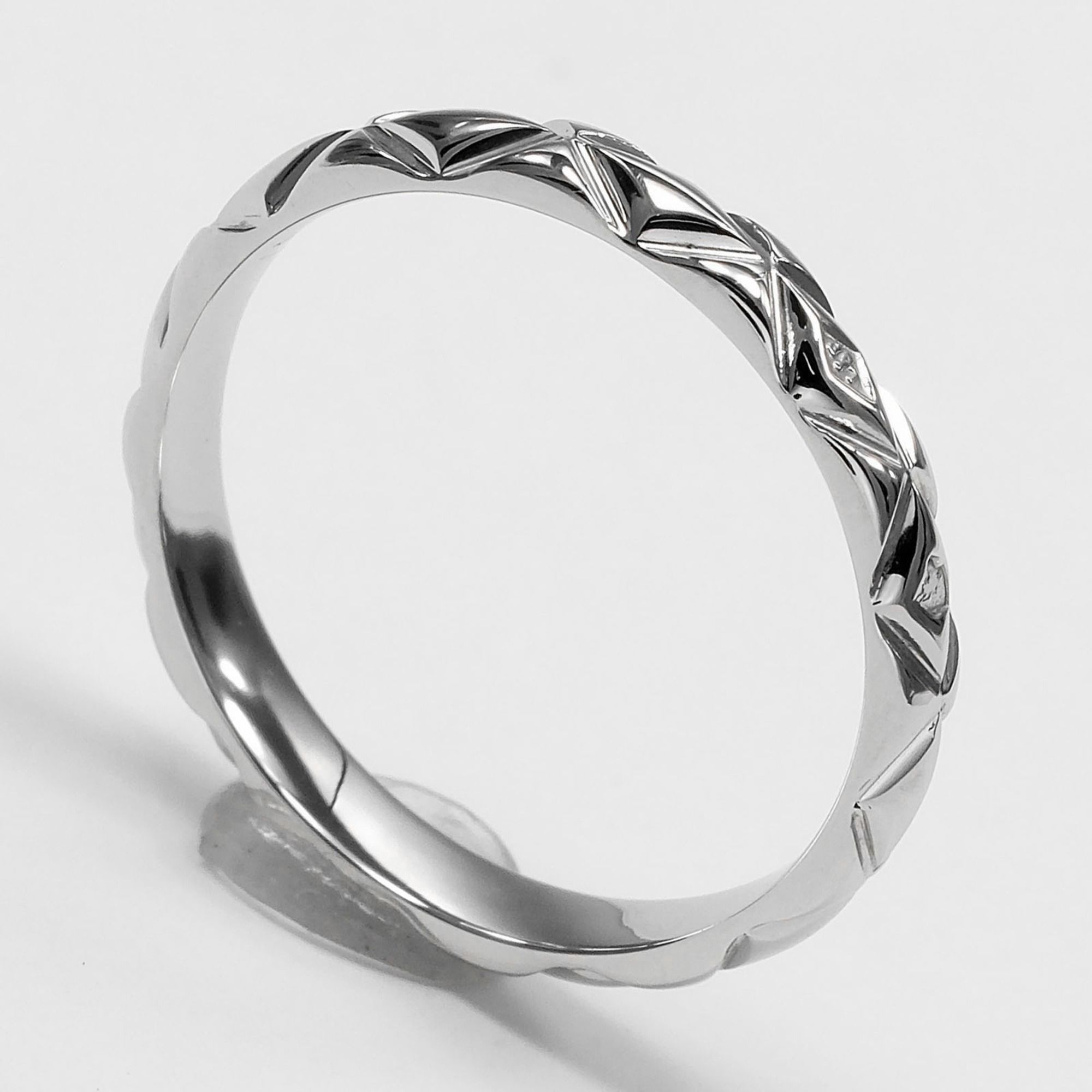 Platinum 950 Band Ring (Pre-Owned) - Chanel - Modalova