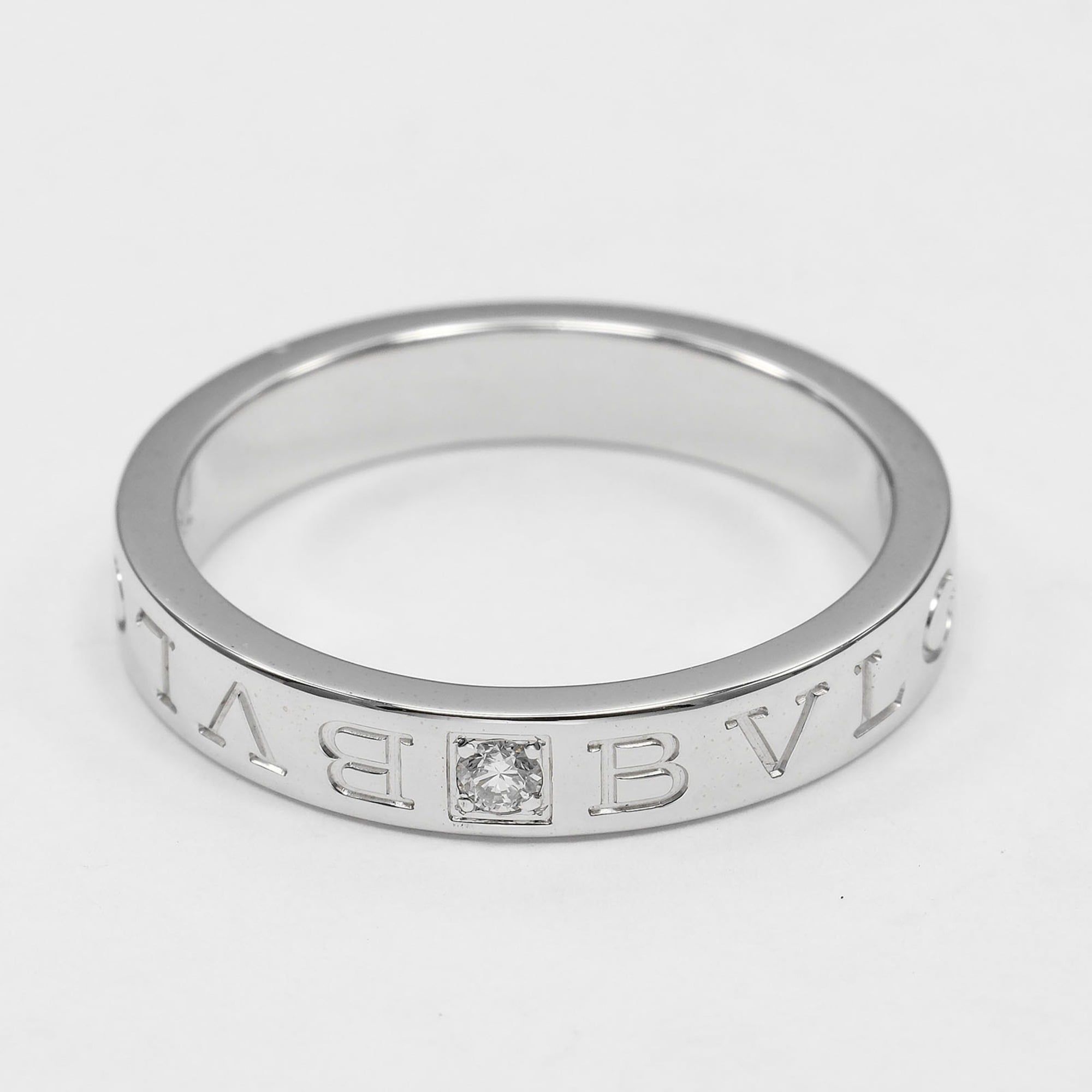 White Gold (18K) Band Ring (Pre-Owned) - Bvlgari - Modalova