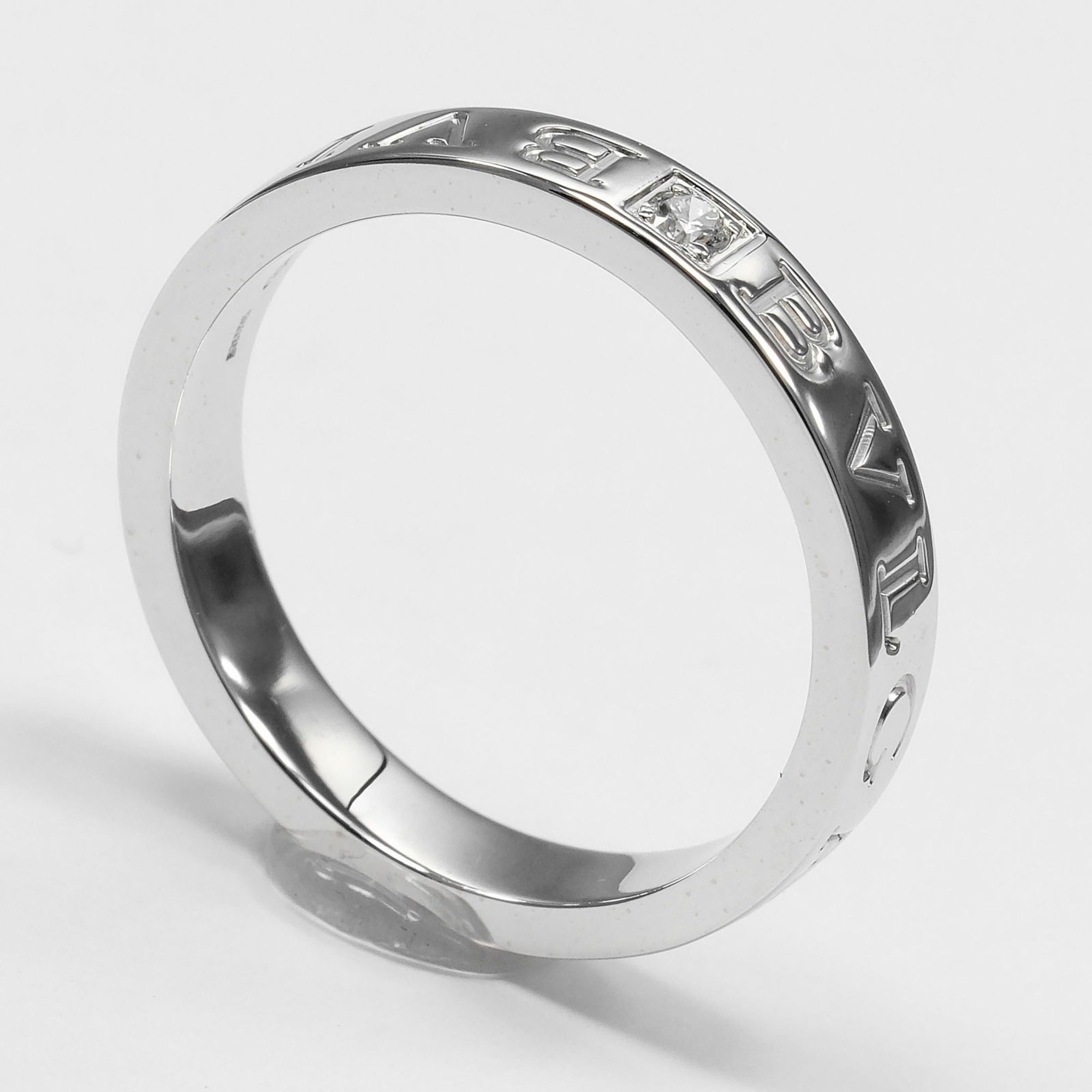 White Gold (18K) Band Ring (Pre-Owned) - Bvlgari - Modalova