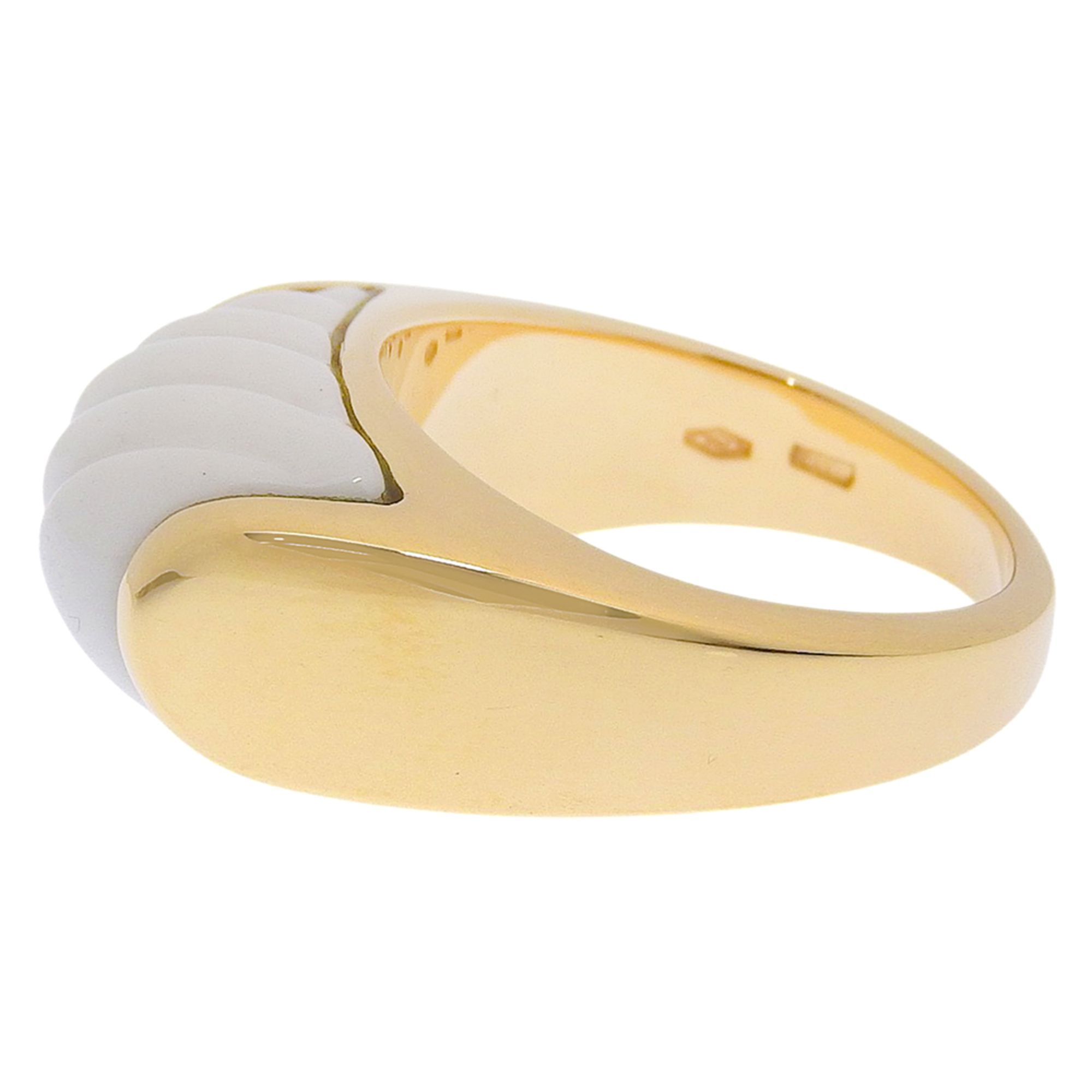Yellow Gold (18K) Ceramic Band Ring (Pre-Owned) - Bvlgari - Modalova