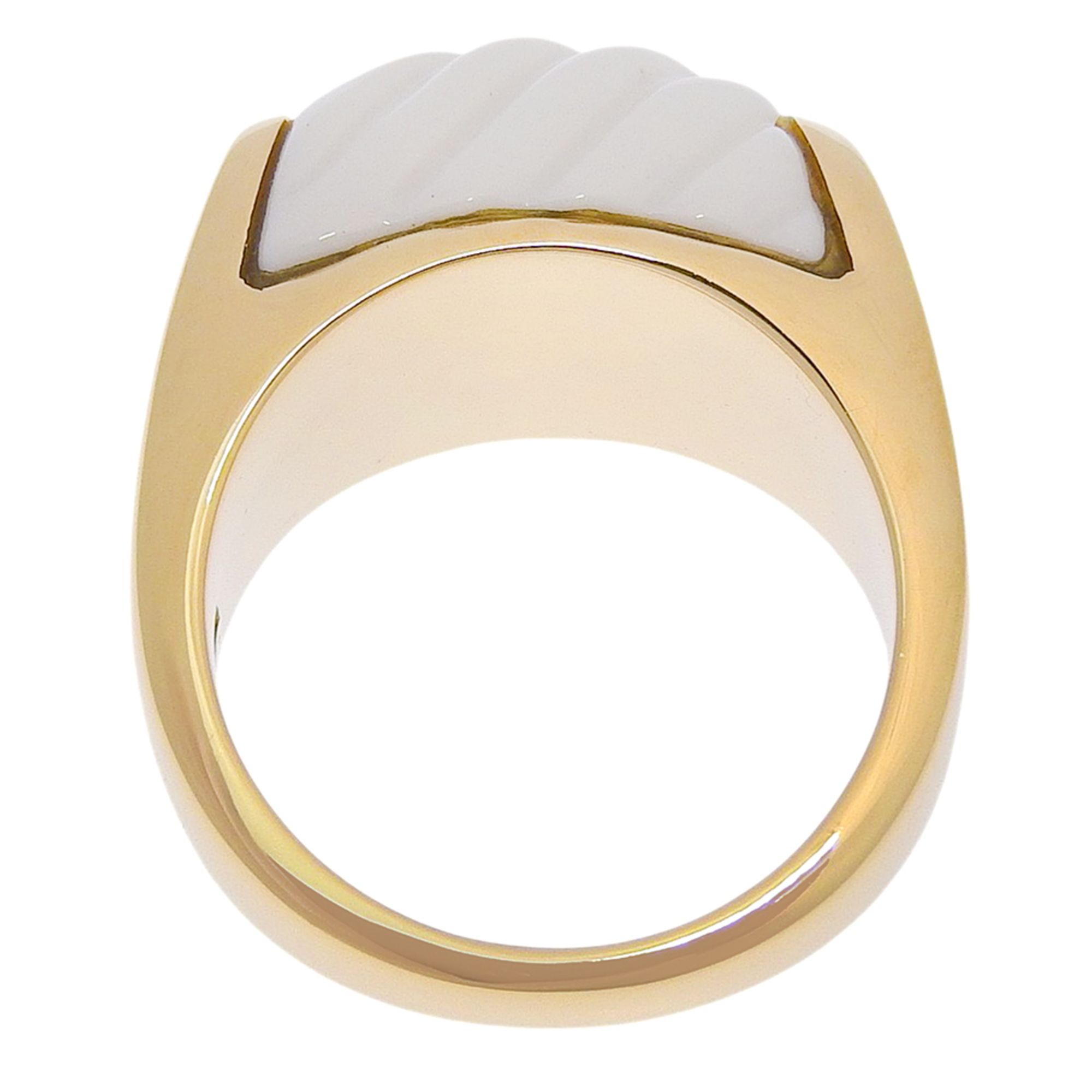 Yellow Gold (18K) Ceramic Band Ring (Pre-Owned) - Bvlgari - Modalova