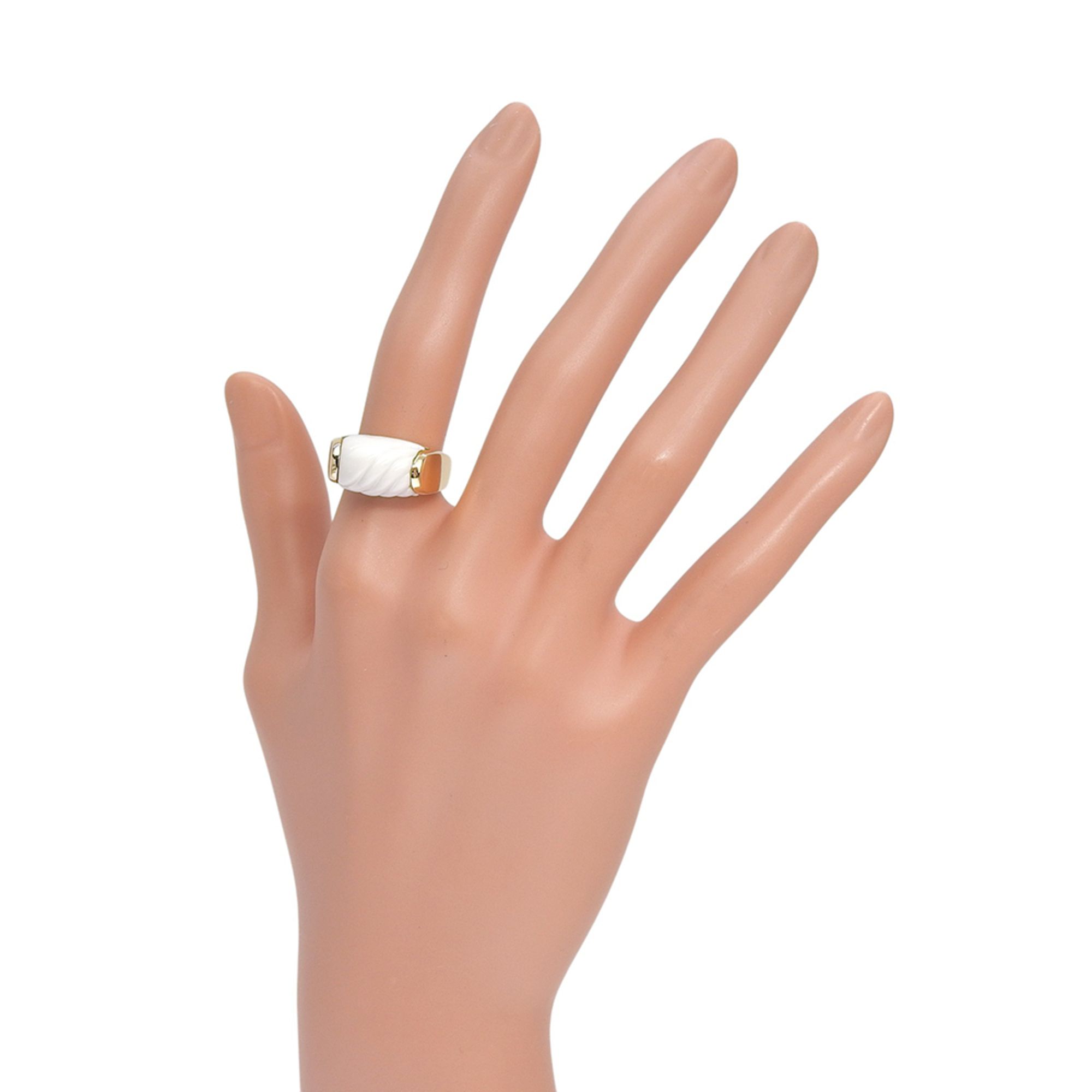 Yellow Gold (18K) Ceramic Band Ring (Pre-Owned) - Bvlgari - Modalova