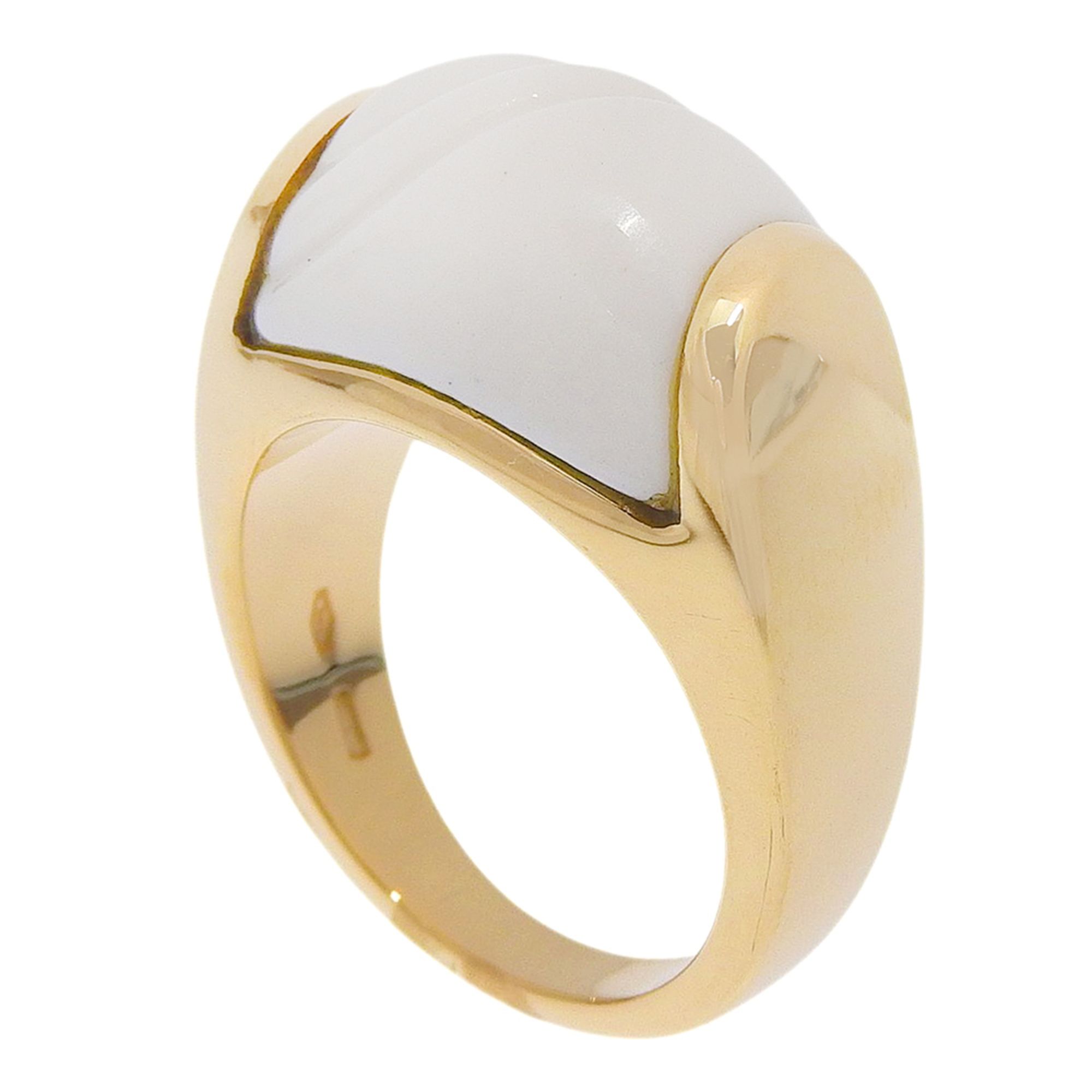 Yellow Gold (18K) Ceramic Band Ring (Pre-Owned) - Bvlgari - Modalova