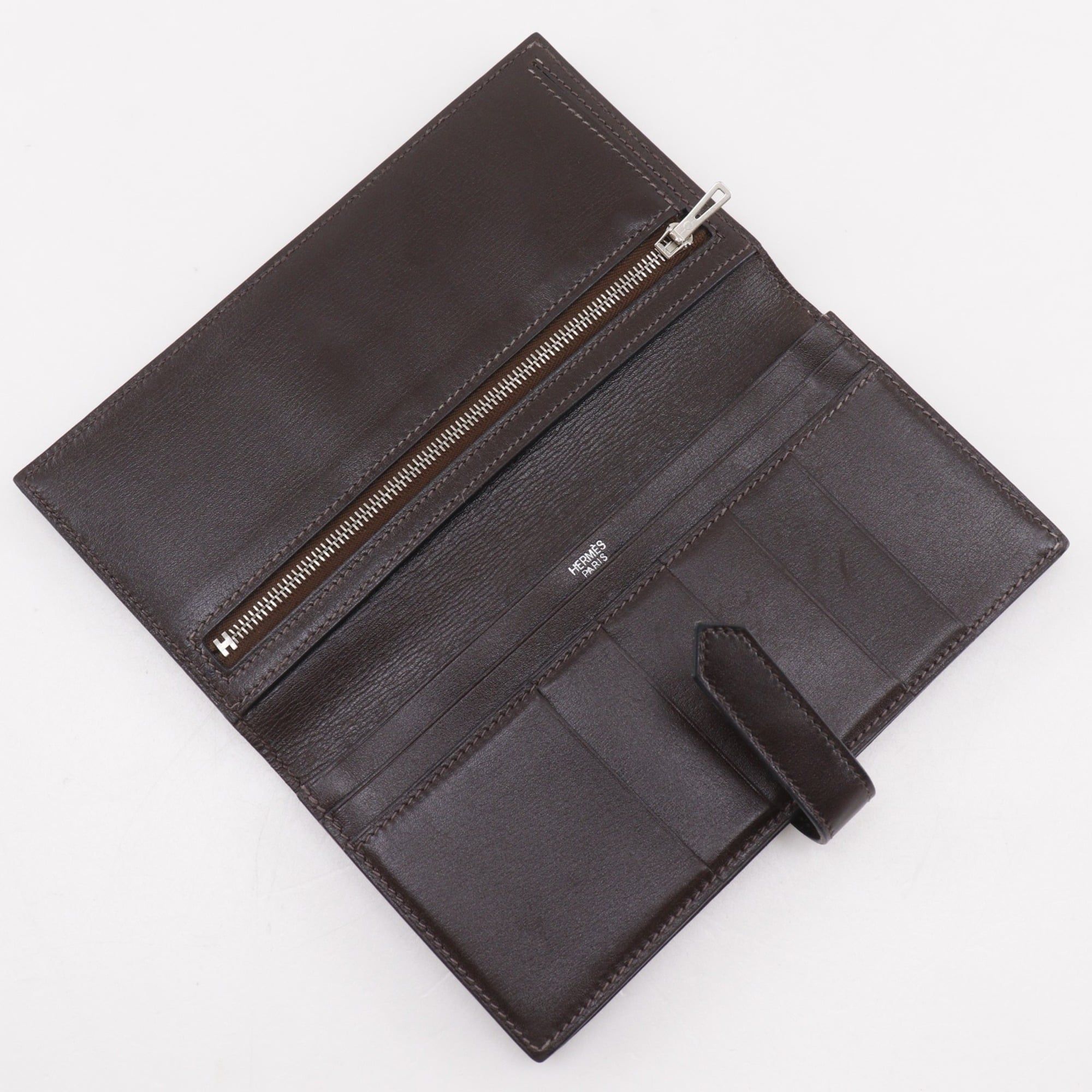 Box Calf Leather Long Wallet (Bi-Fold) (Pre-Owned) - Hermes - Modalova