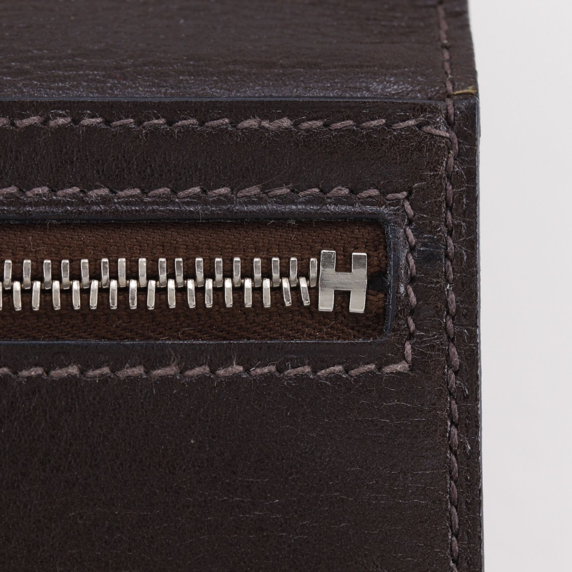 Box Calf Leather Long Wallet (Bi-Fold) (Pre-Owned) - Hermes - Modalova