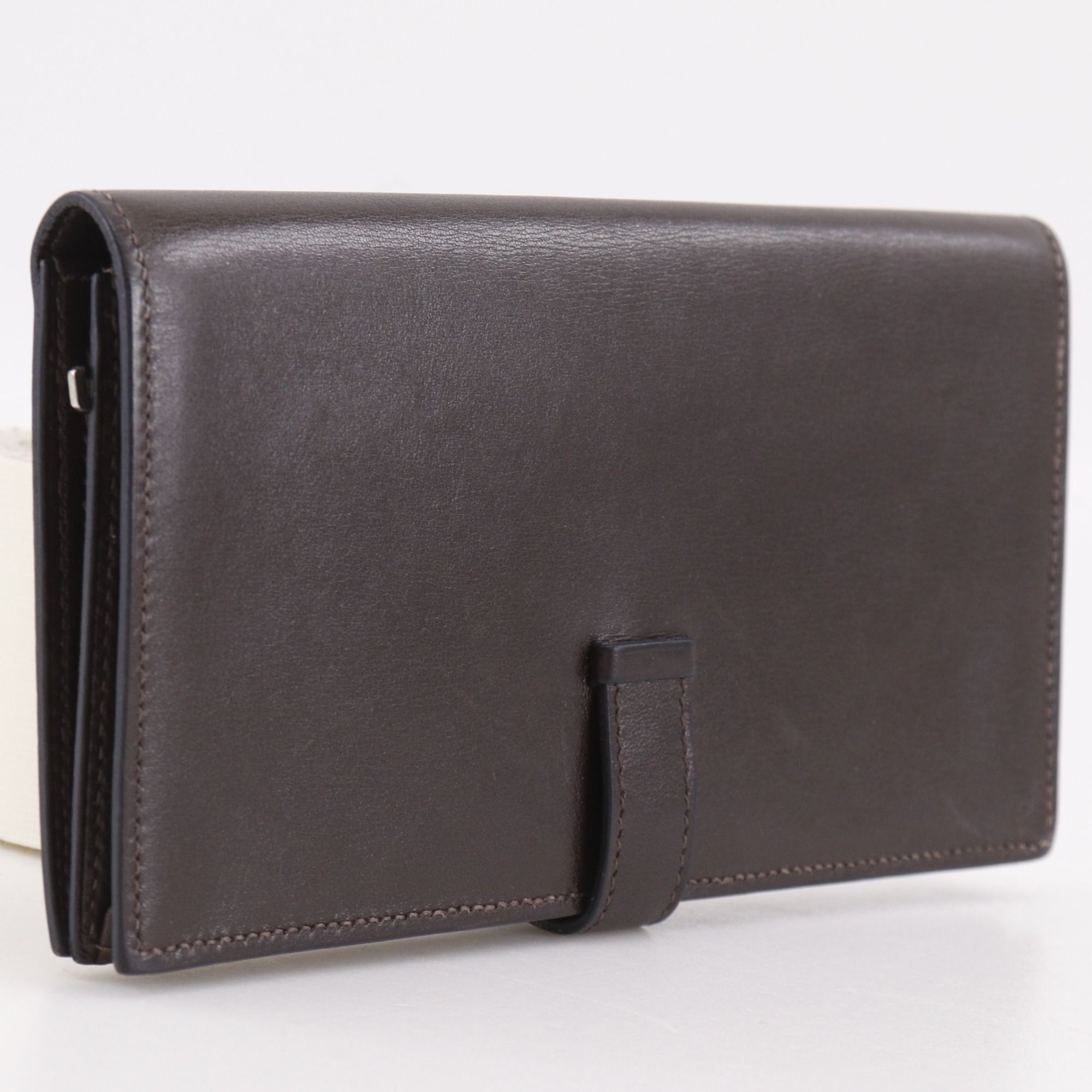 Box Calf Leather Long Wallet (Bi-Fold) (Pre-Owned) - Hermes - Modalova