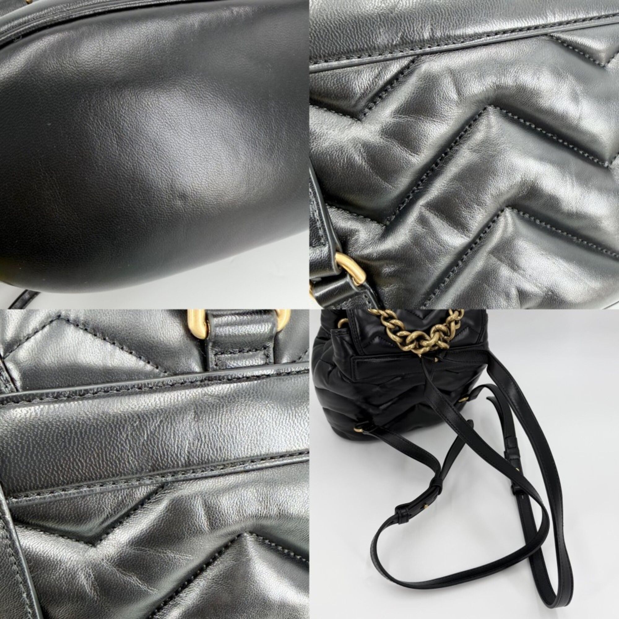 Leather Backpack (Pre-Owned) - Gucci - Modalova