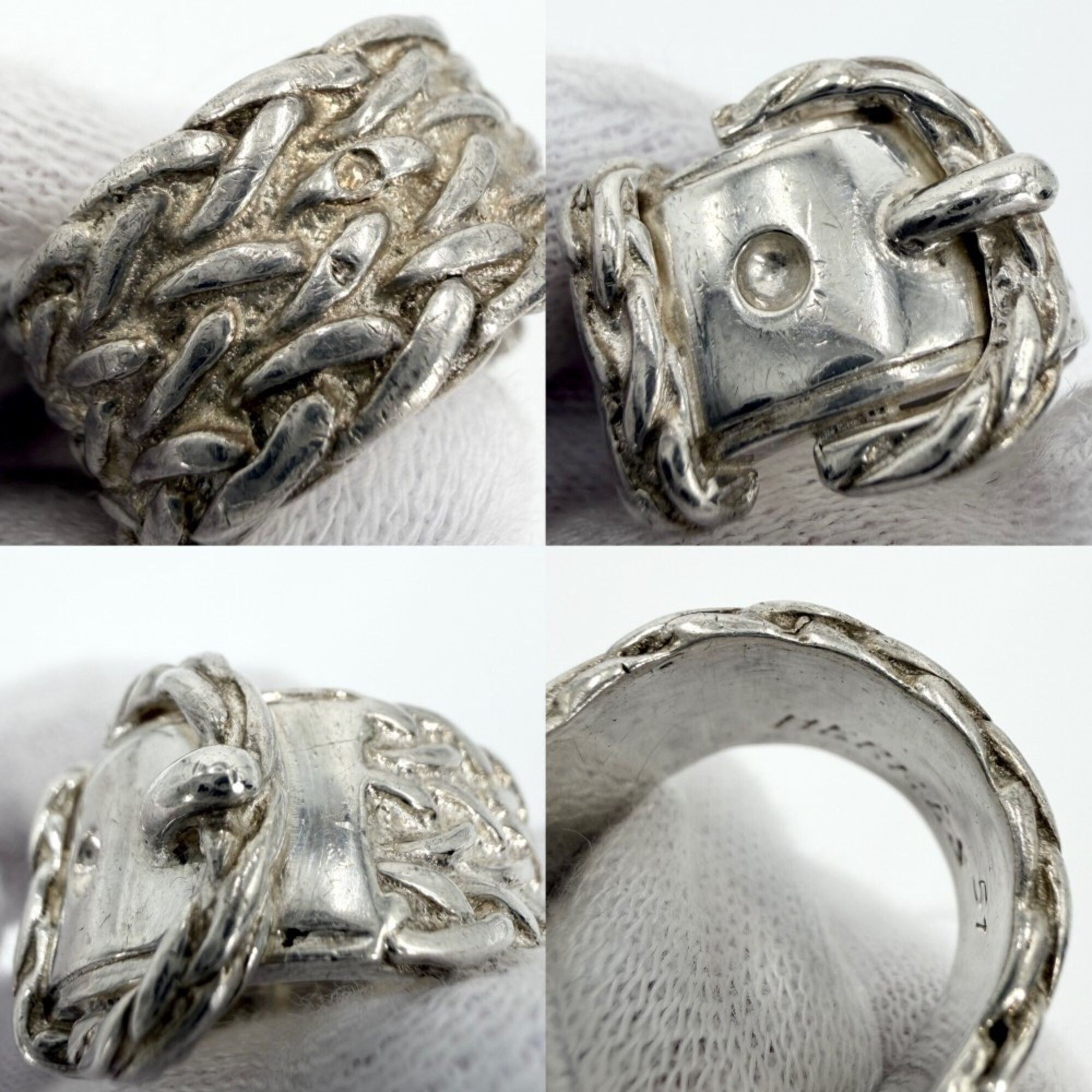 Silver 925 Band Ring (Pre-Owned) - Hermes - Modalova