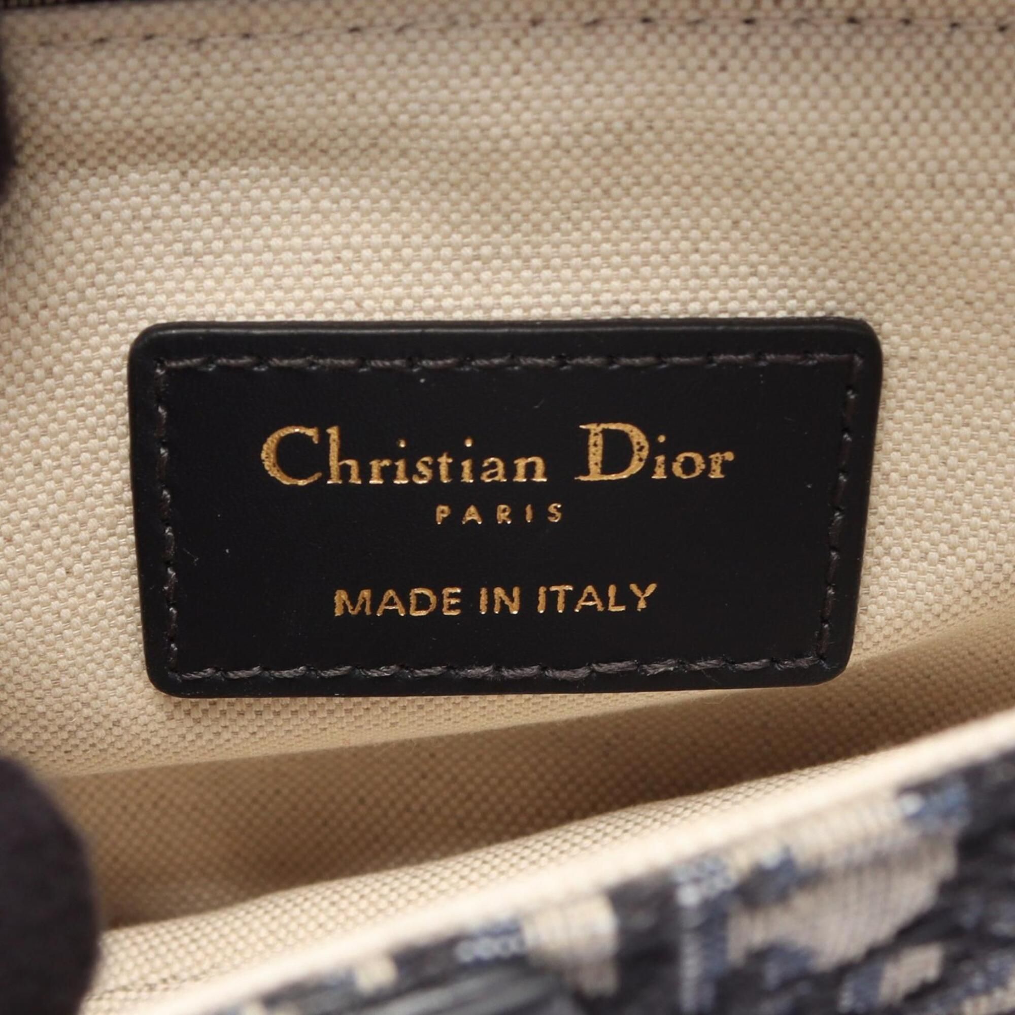 Canvas Leather Handbag Saddle Bag (Pre-Owned) - Christian Dior - Modalova