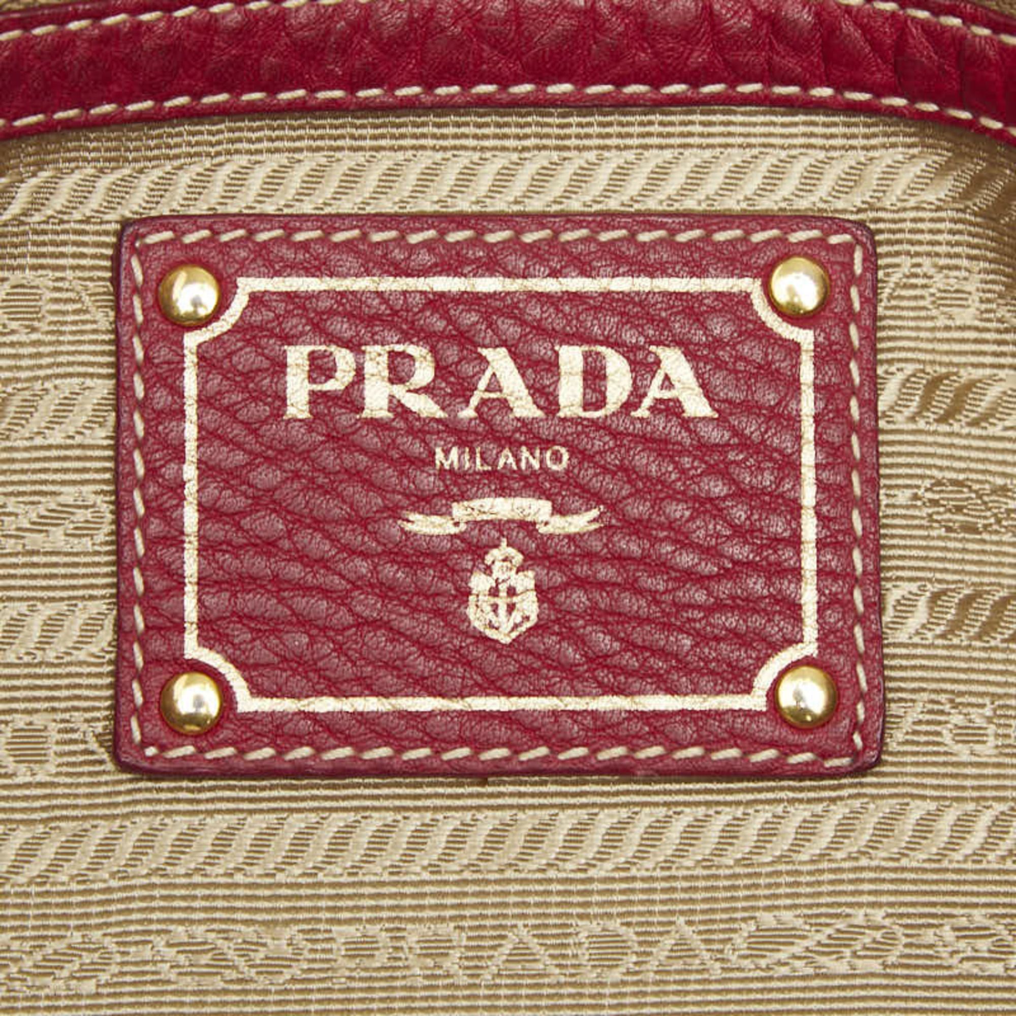 Leather Shoulder Bag Tote Bag (Pre-Owned) - Prada - Modalova