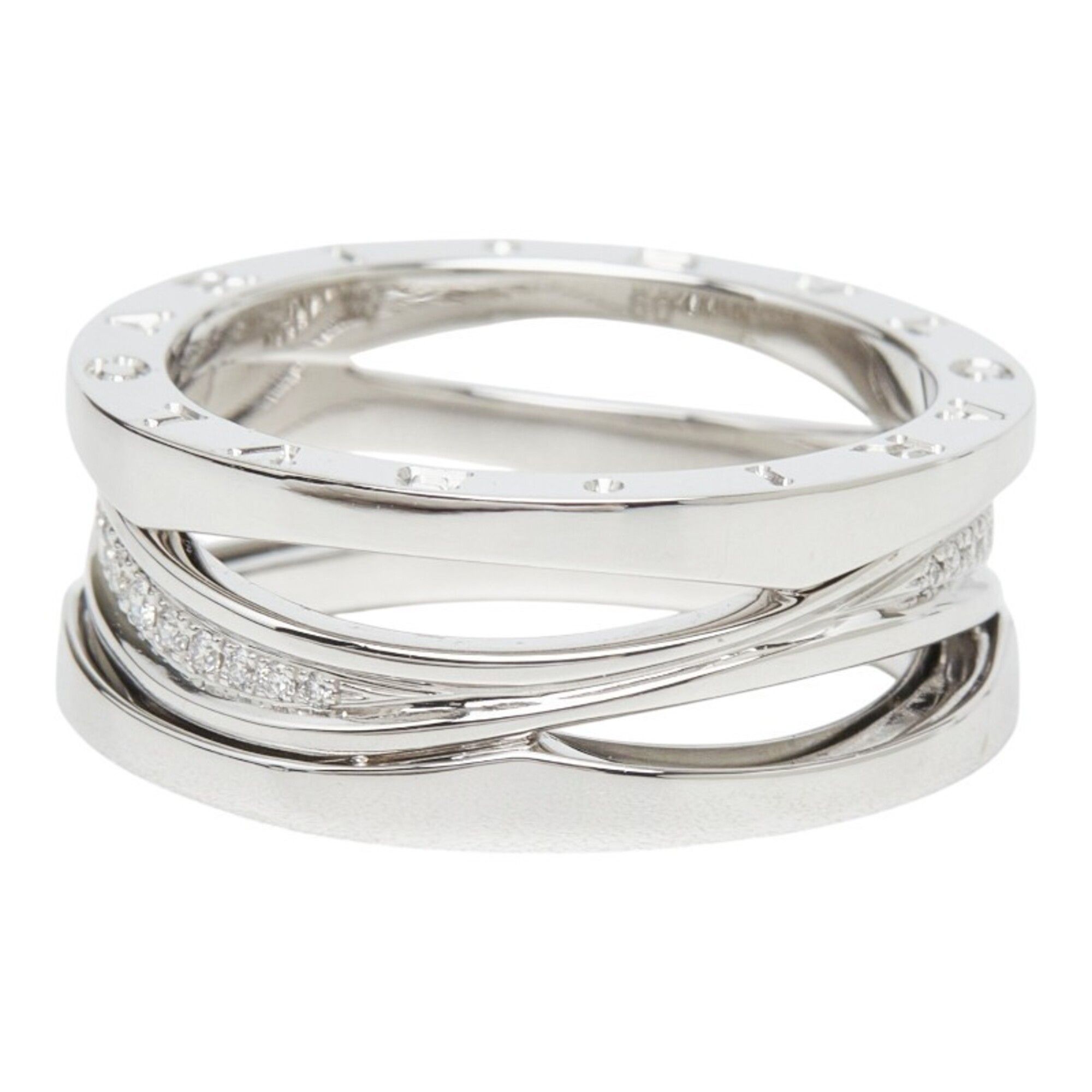 White Gold (18K) Band Ring (Pre-Owned) - Bvlgari - Modalova