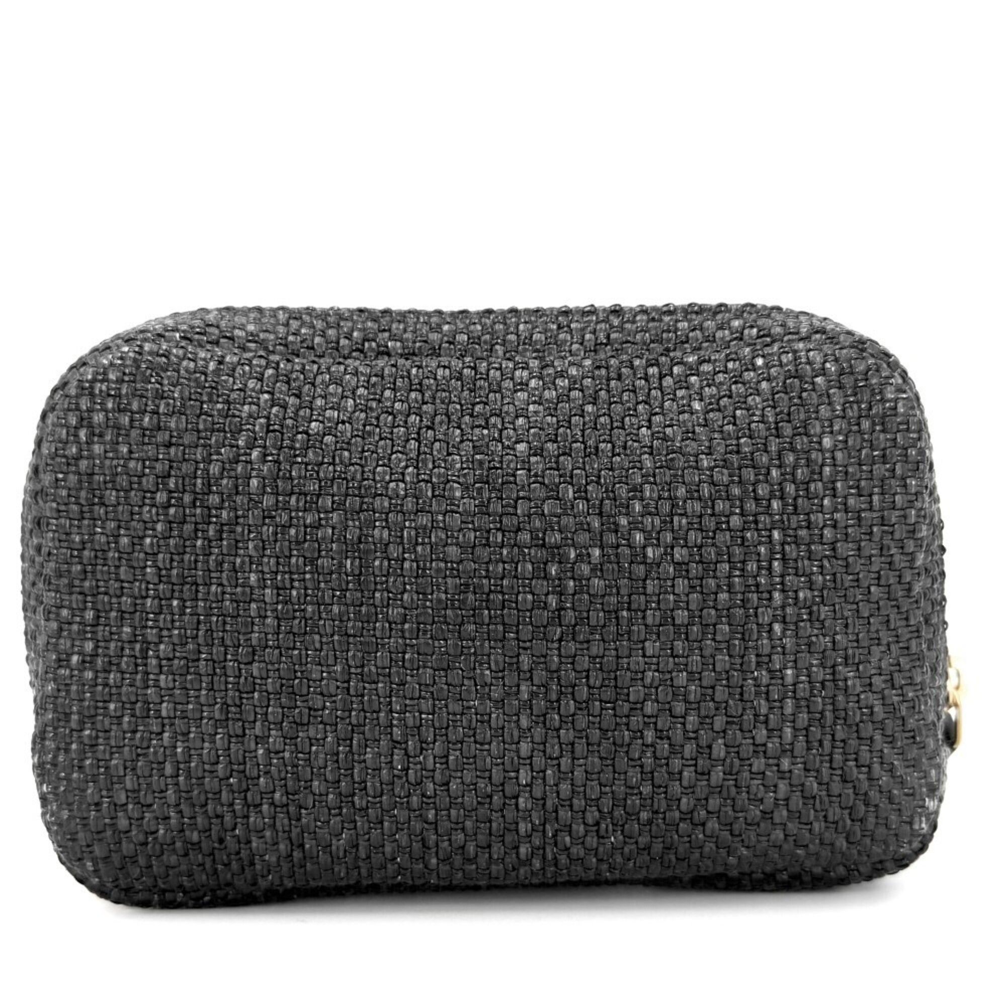 Raffia Leather Pouch (Pre-Owned) - Chanel - Modalova
