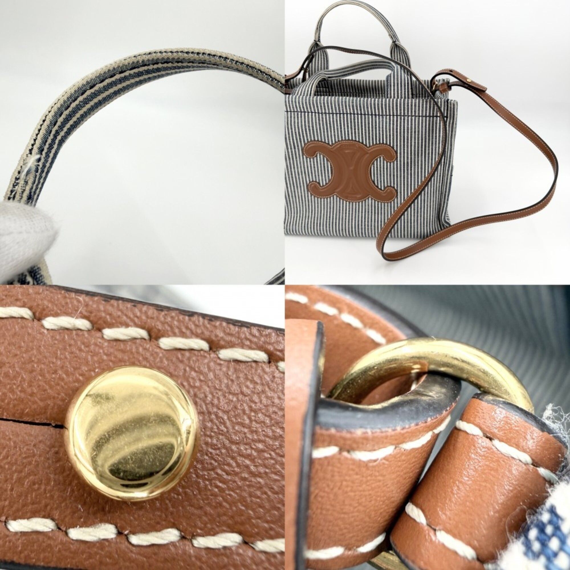 Canvas Handbag Shoulder Bag Tote Bag (Pre-Owned) - Celine - Modalova