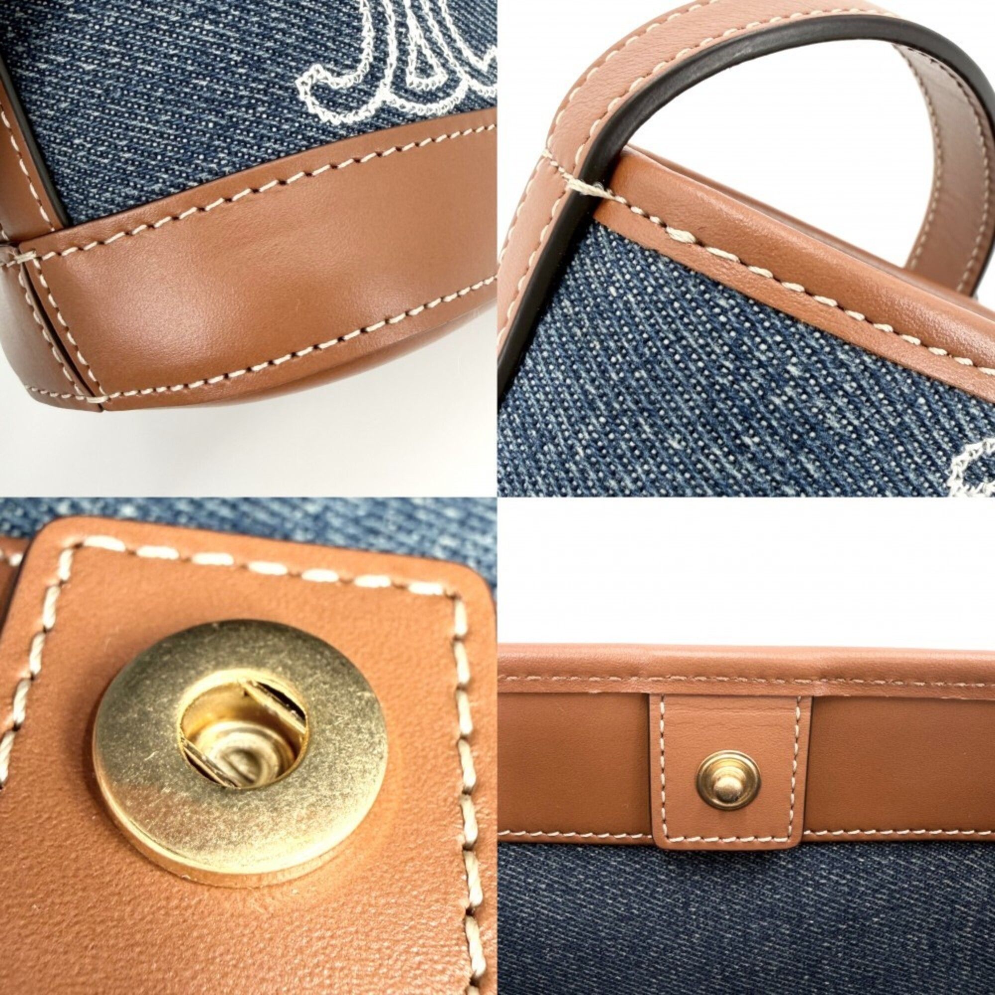 Denim Leather Shoulder Bag (Pre-Owned) - Celine - Modalova