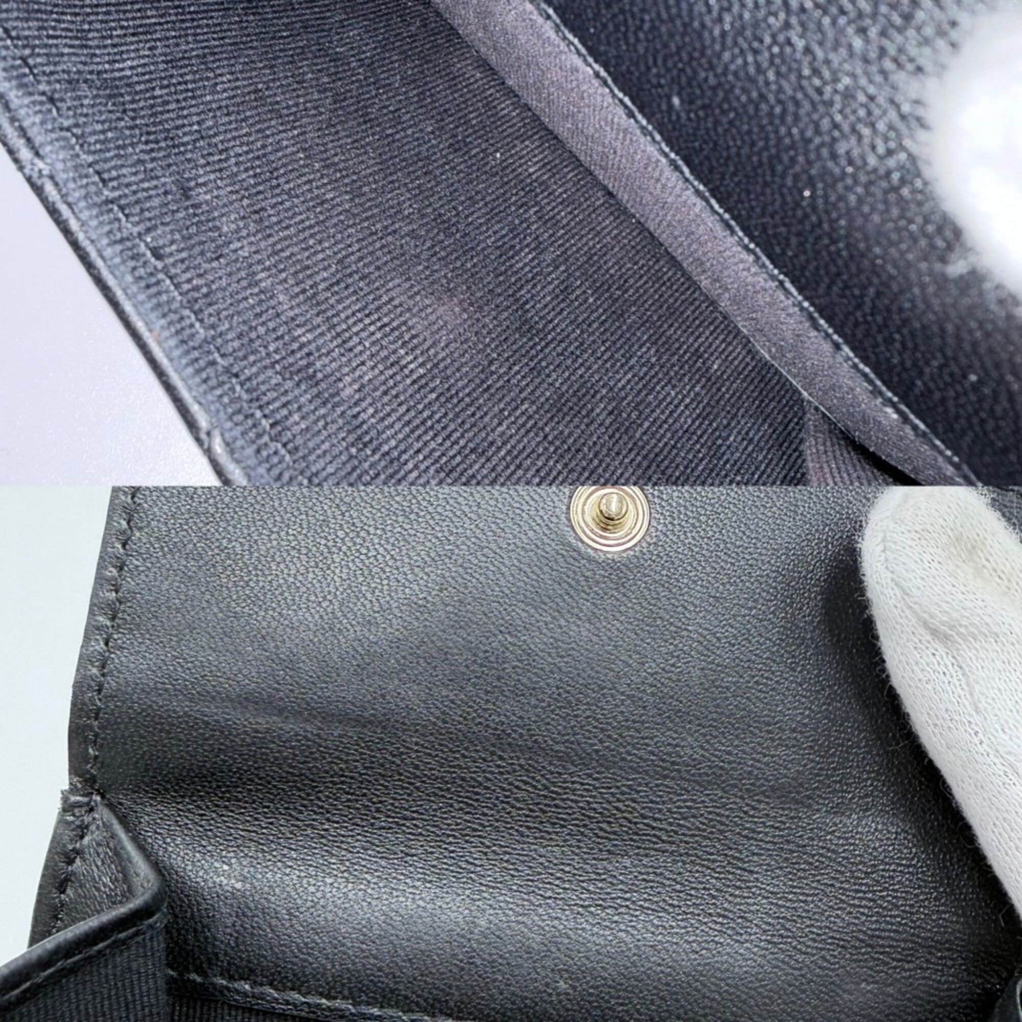 Rhinestone Leather Artificial Pearl Wallet (Tri-Fold) (Pre-Owned) - Chanel - Modalova