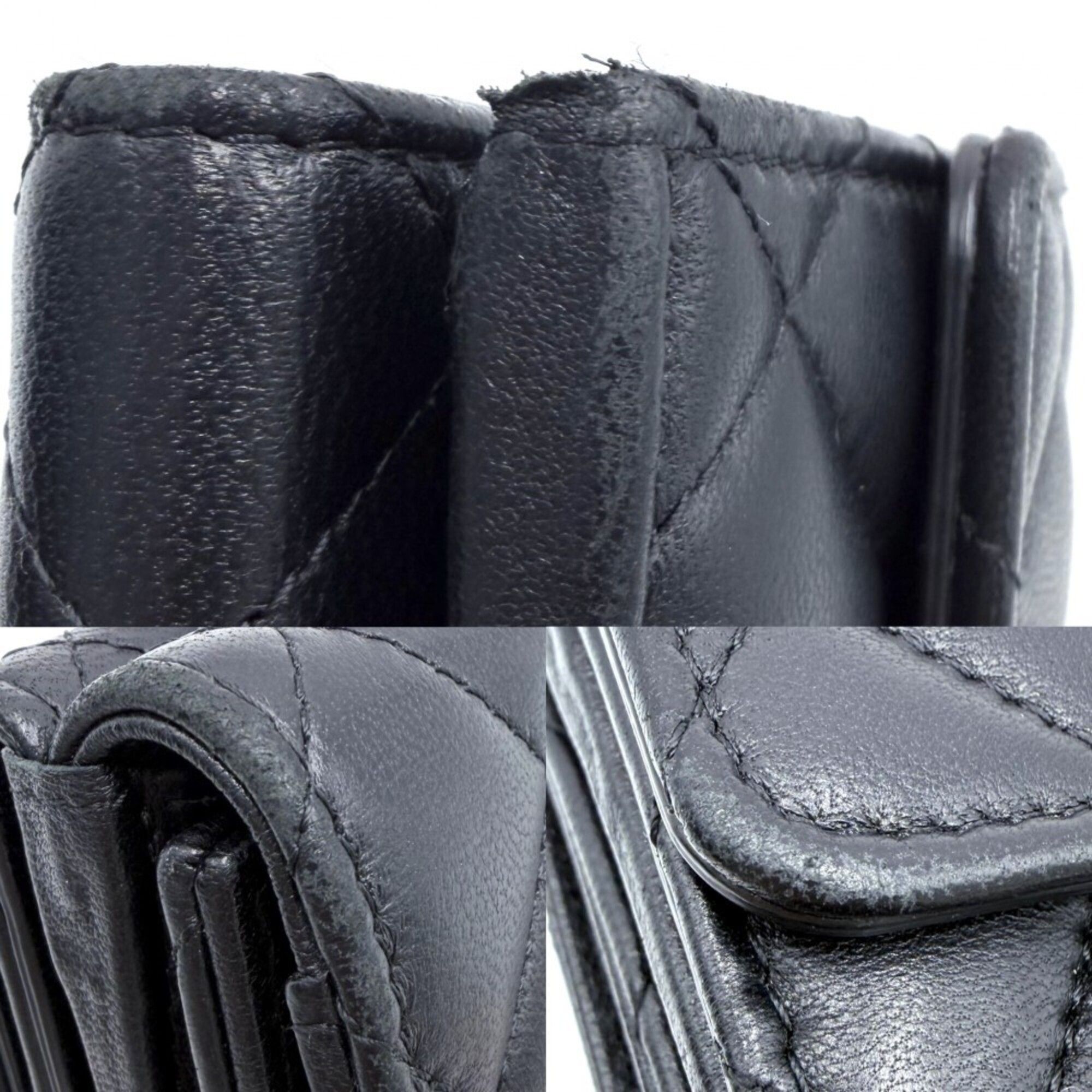 Rhinestone Leather Artificial Pearl Wallet (Tri-Fold) (Pre-Owned) - Chanel - Modalova