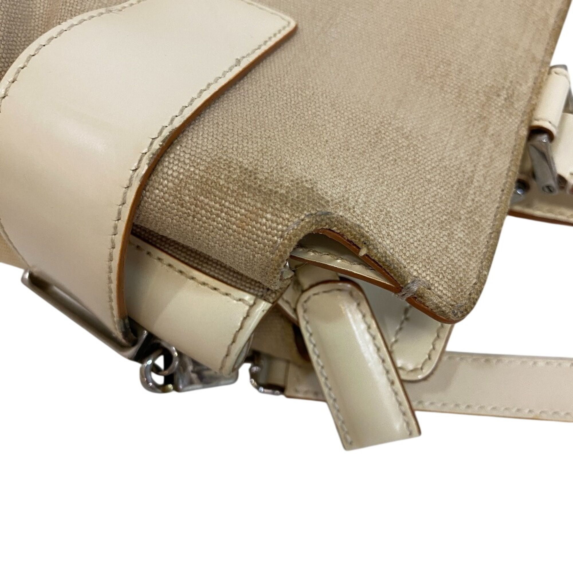 Canvas Leather Handbag Shoulder Bag (Pre-Owned) - Salvatore Ferragamo - Modalova