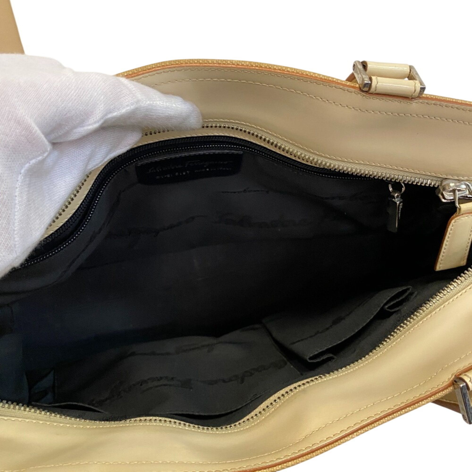 Canvas Leather Handbag Shoulder Bag (Pre-Owned) - Salvatore Ferragamo - Modalova