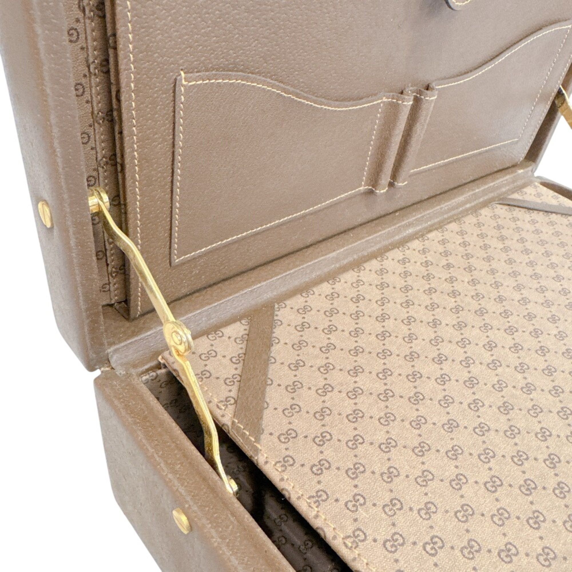 Leather Attaché Case Handbag (Pre-Owned) - Gucci - Modalova