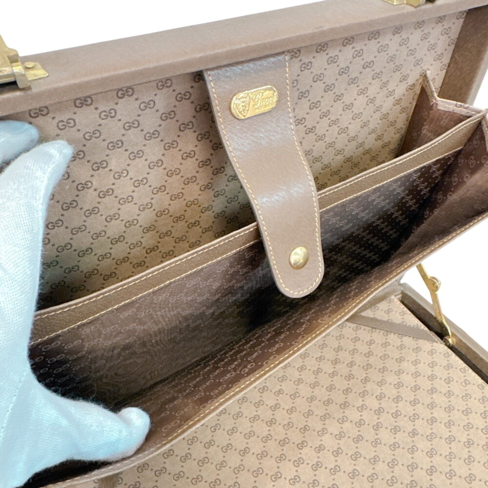 Leather Attaché Case Handbag (Pre-Owned) - Gucci - Modalova