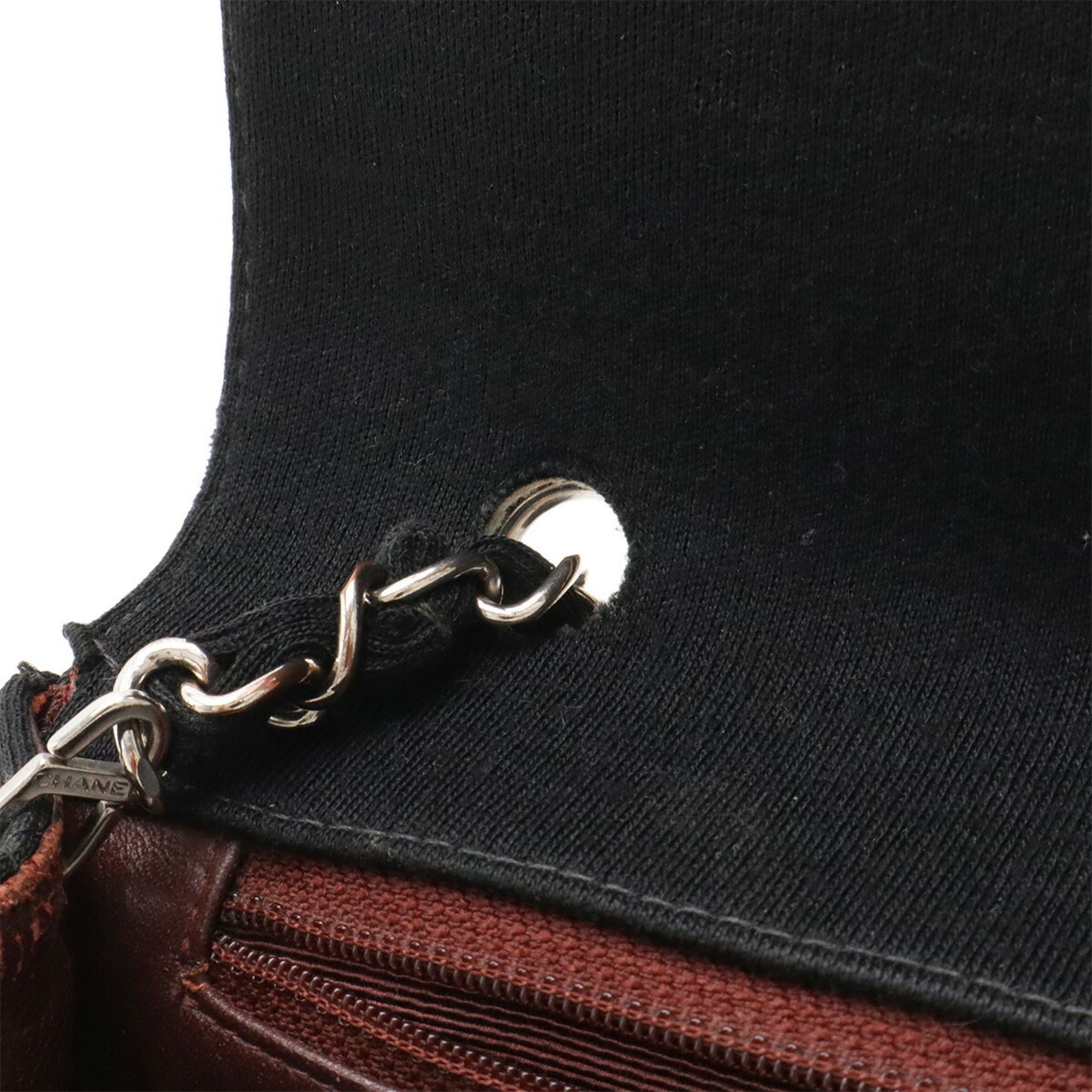Cotton Leather Shoulder Bag (Pre-Owned) - Chanel - Modalova
