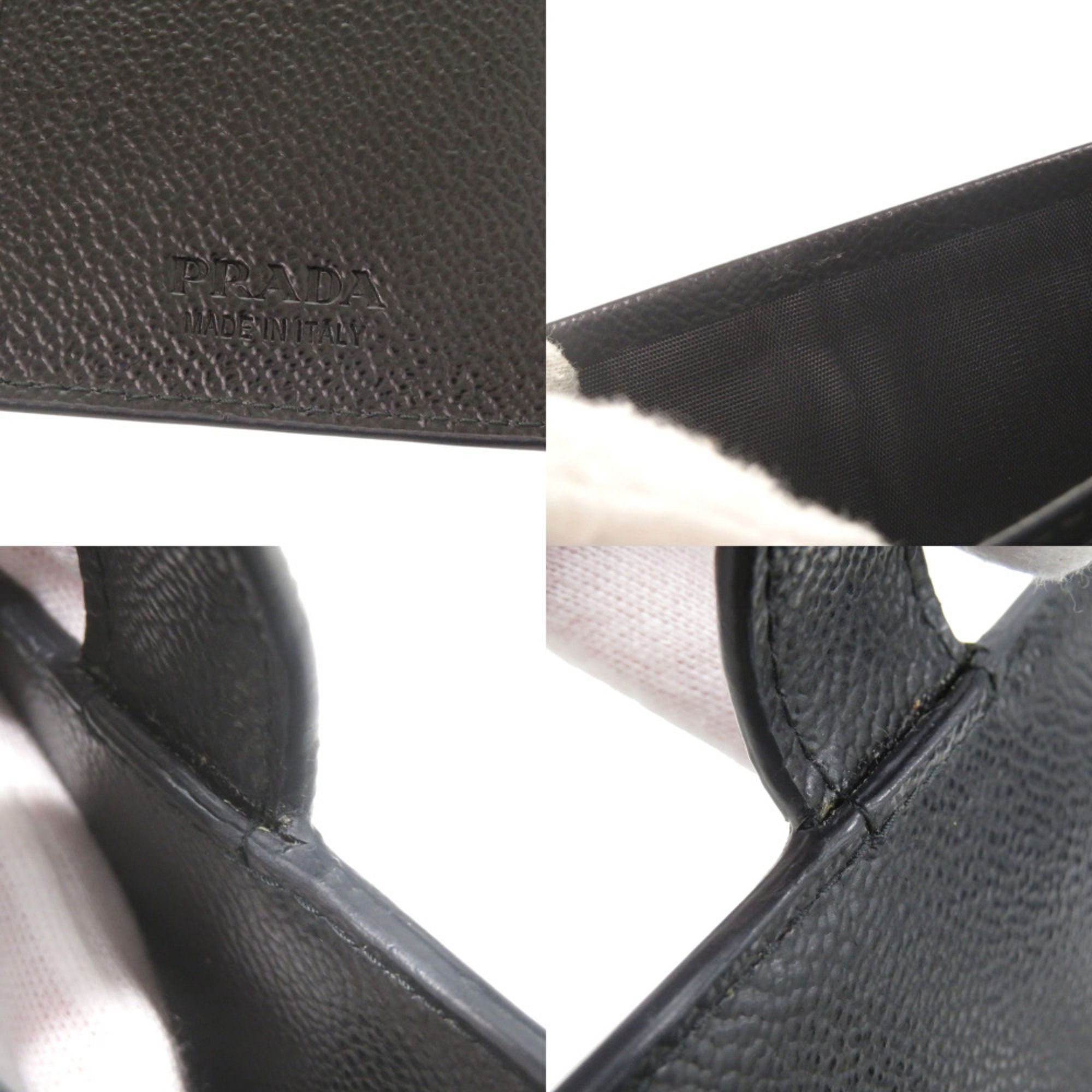Leather Long Wallet (Bi-Fold) (Pre-Owned) - Prada - Modalova