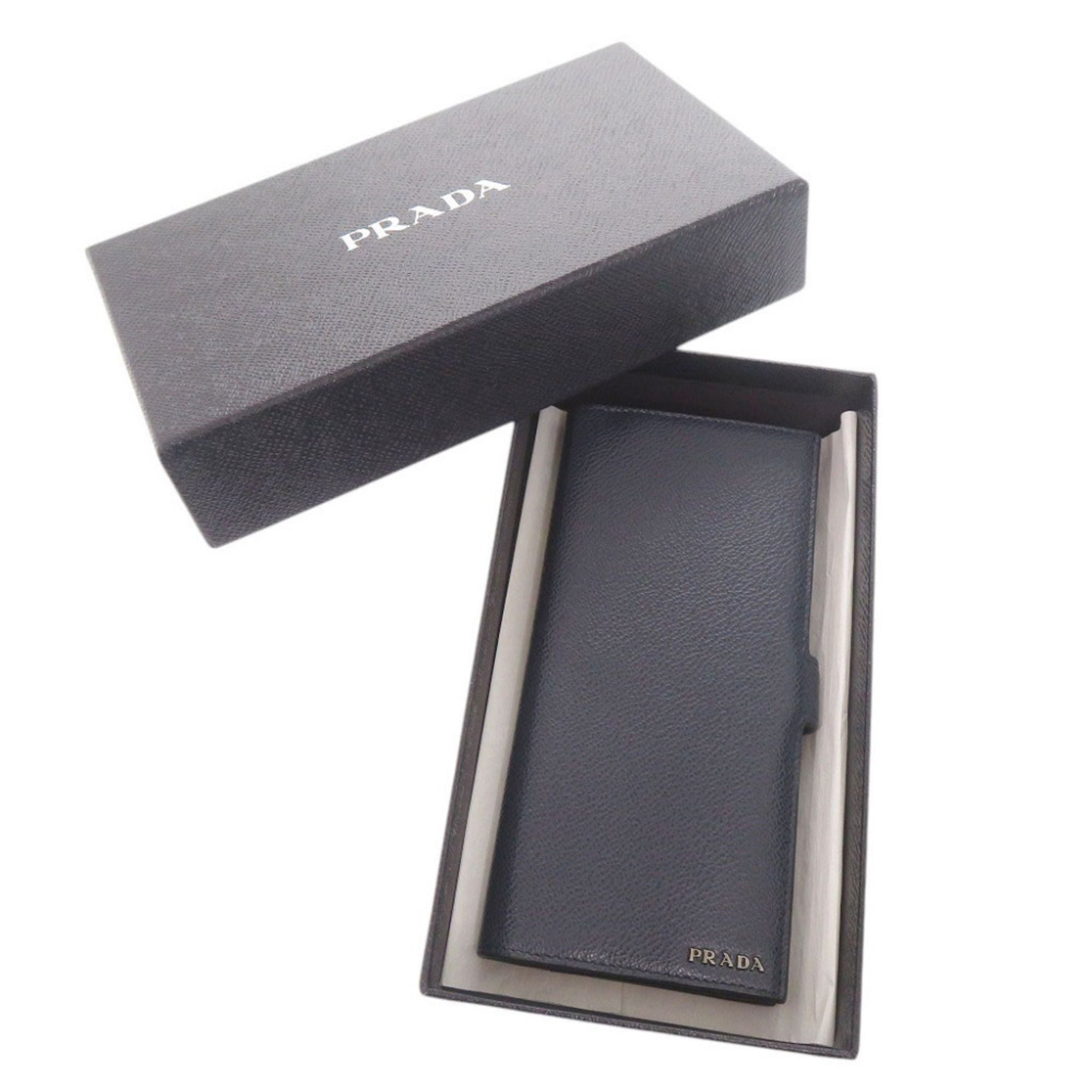 Leather Long Wallet (Bi-Fold) (Pre-Owned) - Prada - Modalova