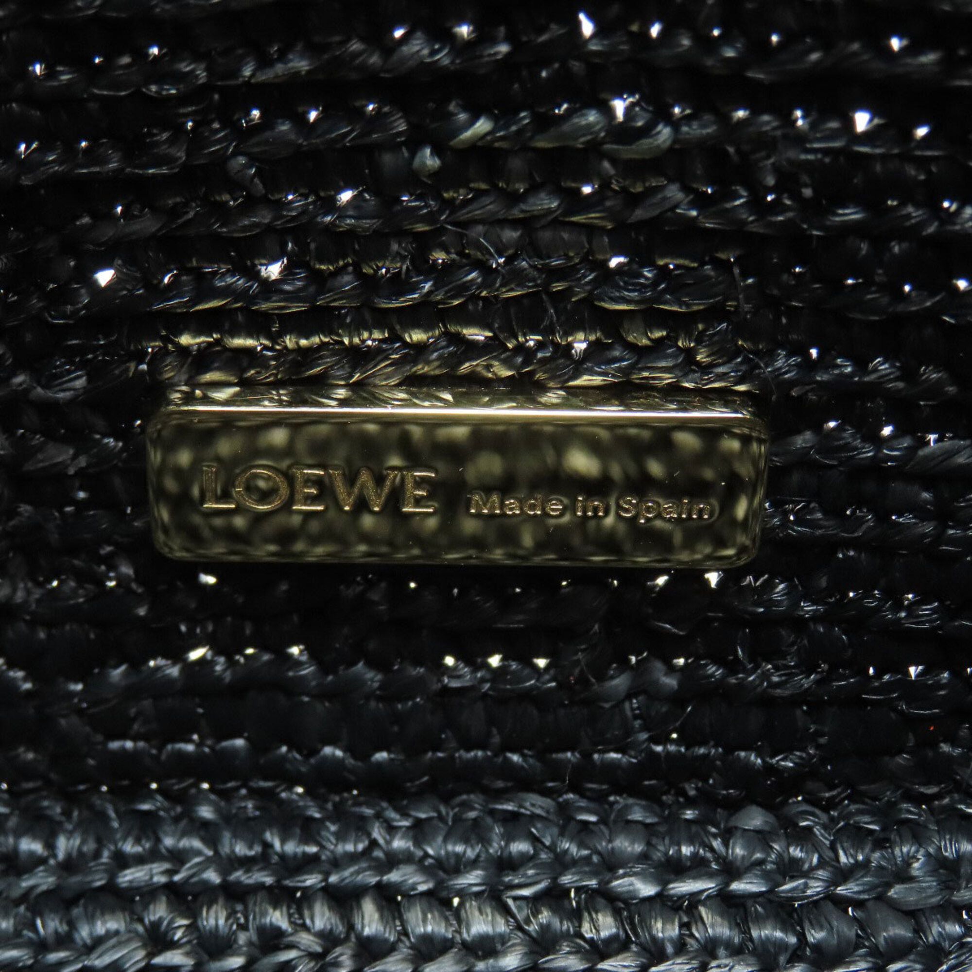 Raffia Leather Handbag (Pre-Owned) - Loewe - Modalova