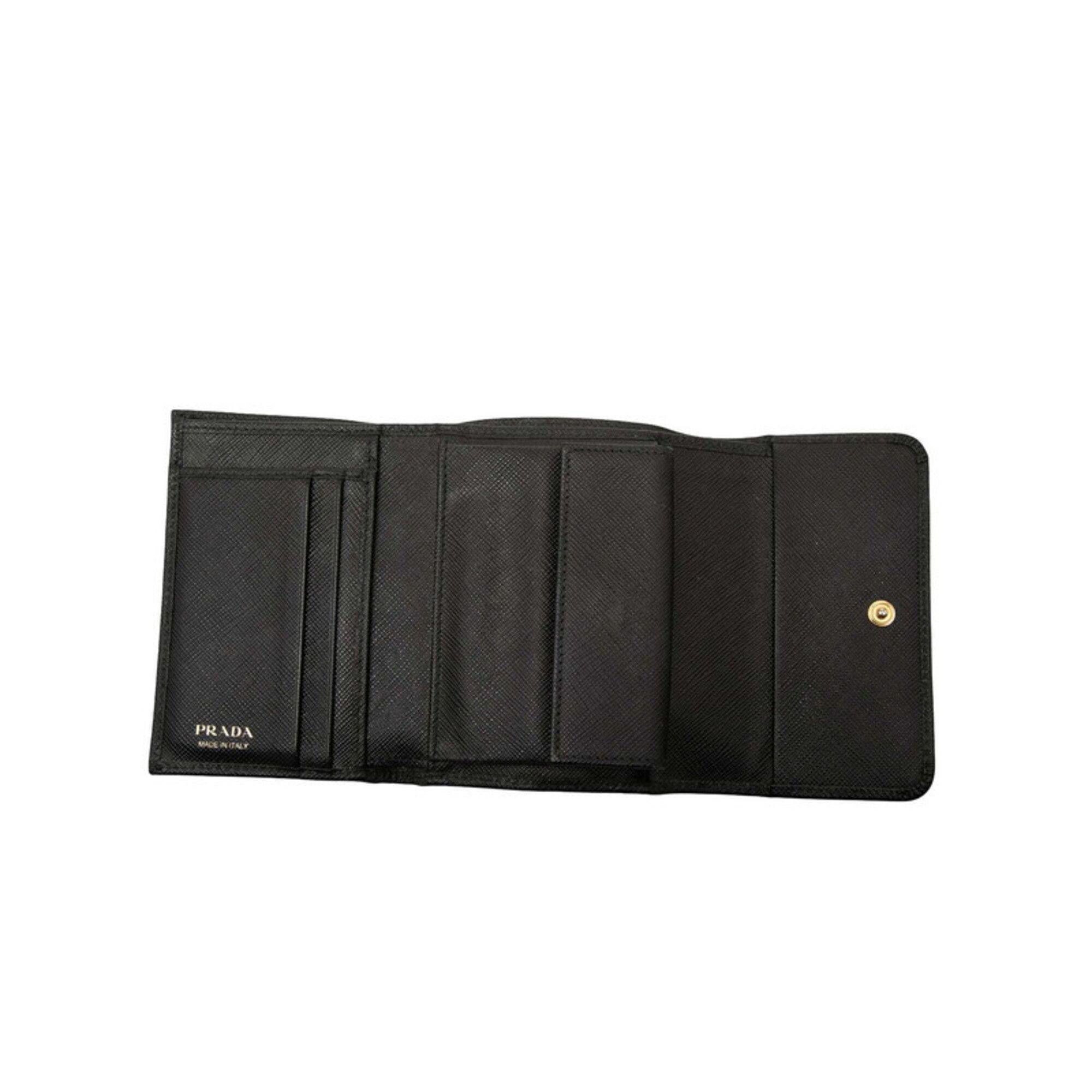 Leather Wallet (Tri-Fold) (Pre-Owned) - Prada - Modalova