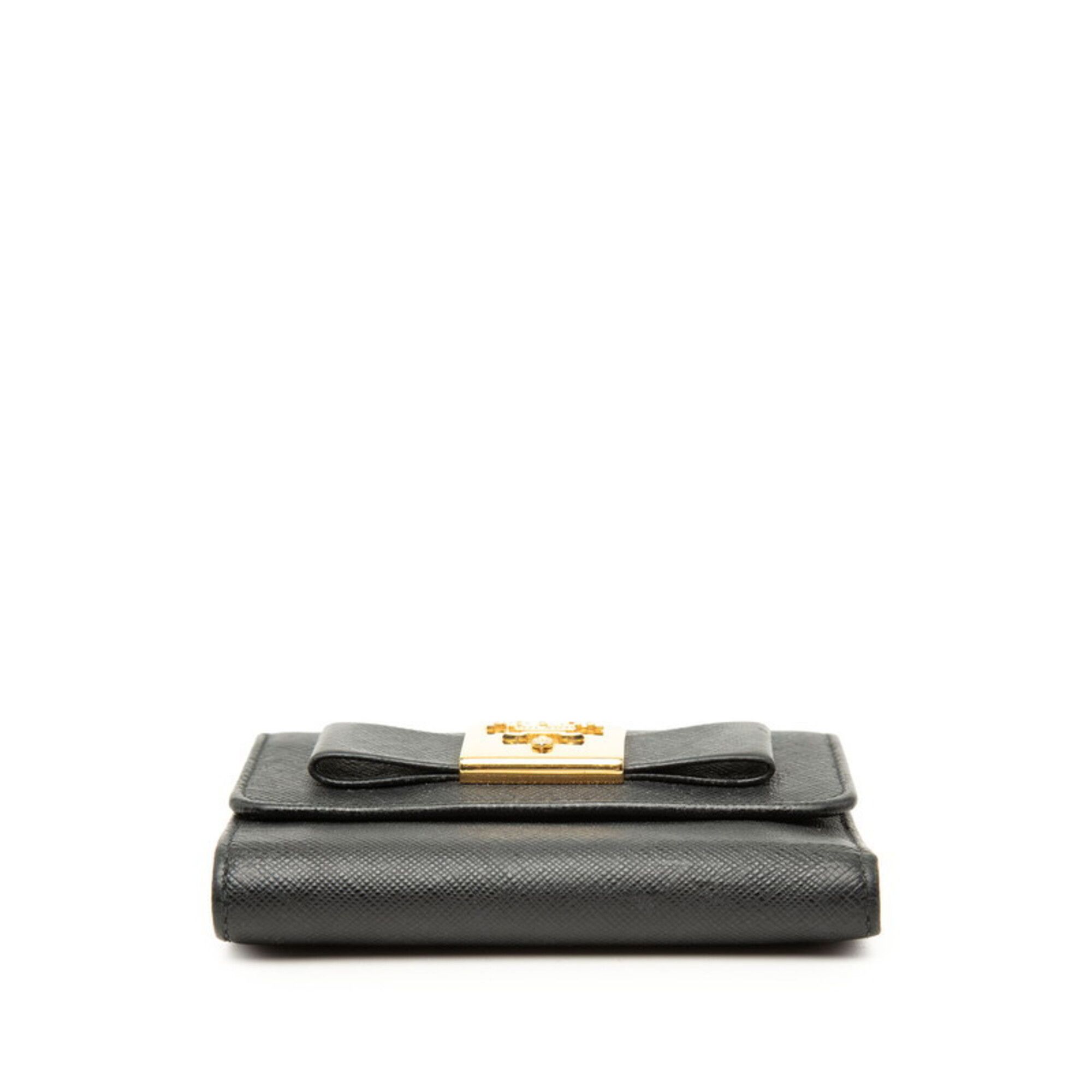 Leather Wallet (Tri-Fold) (Pre-Owned) - Prada - Modalova