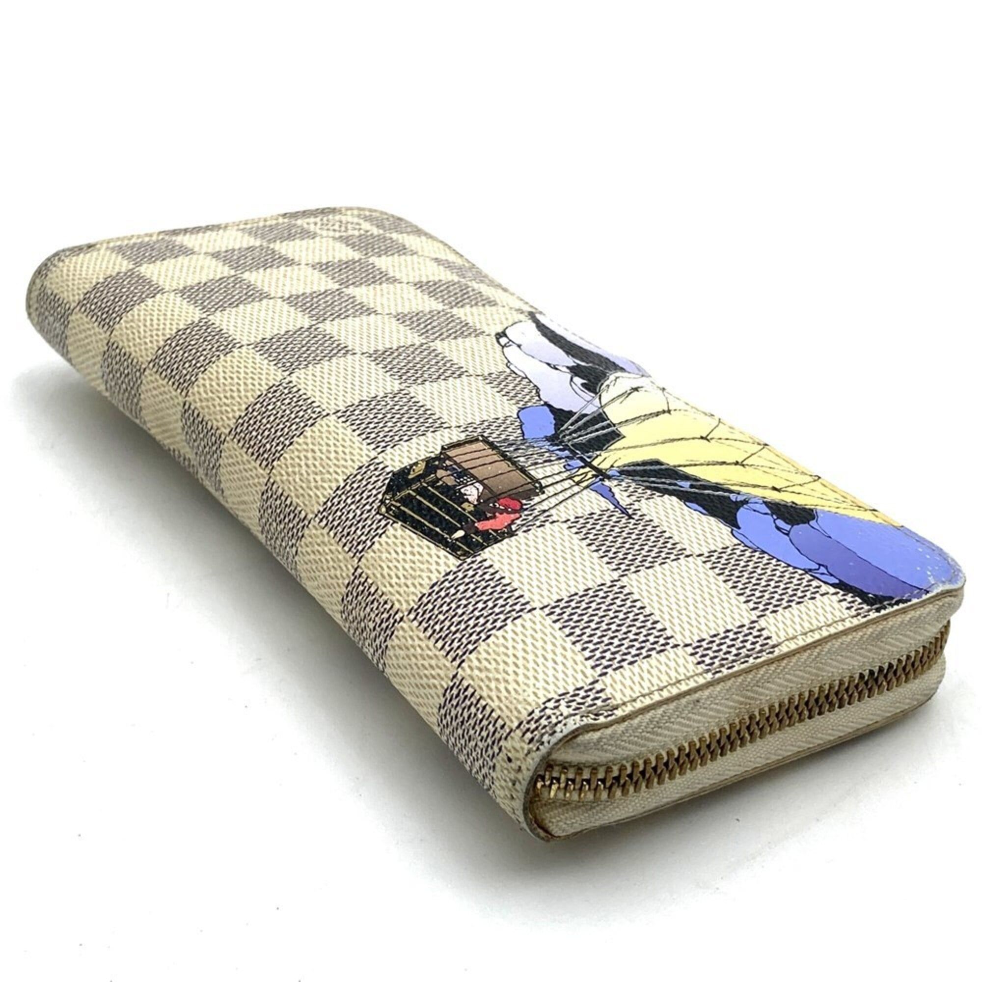 Damier Azur Canvas Long Wallet (Bi-Fold) (Pre-Owned) - Louis Vuitton - Modalova