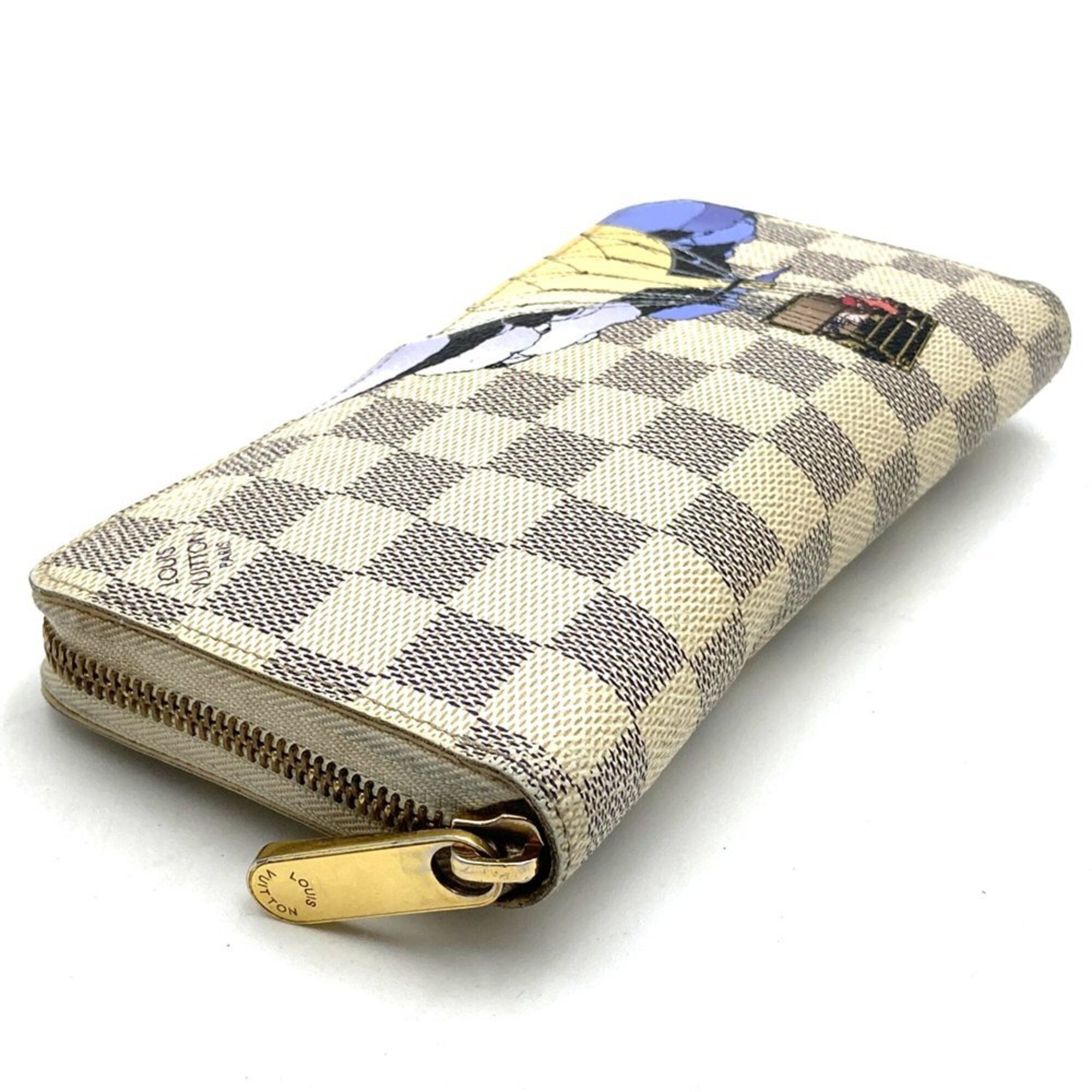 Damier Azur Canvas Long Wallet (Bi-Fold) (Pre-Owned) - Louis Vuitton - Modalova