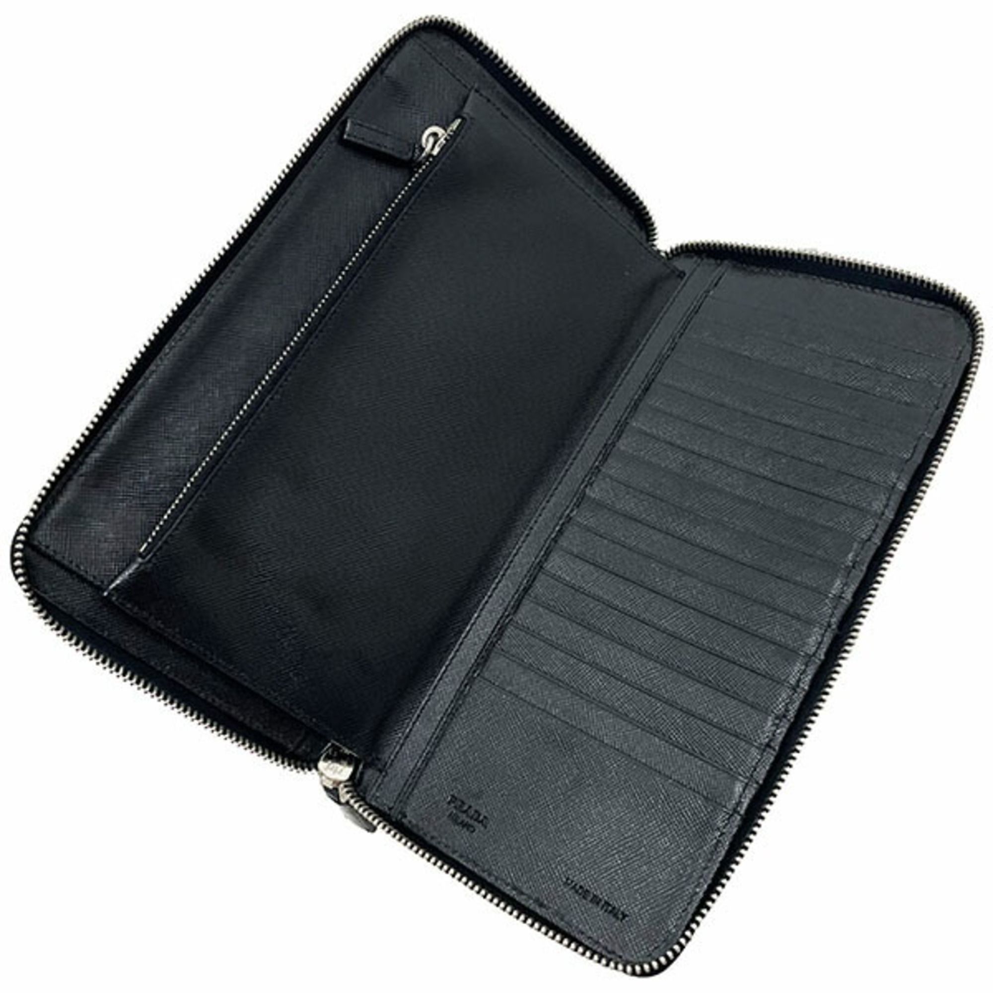 Leather Long Wallet (Bi-Fold) (Pre-Owned) - Prada - Modalova