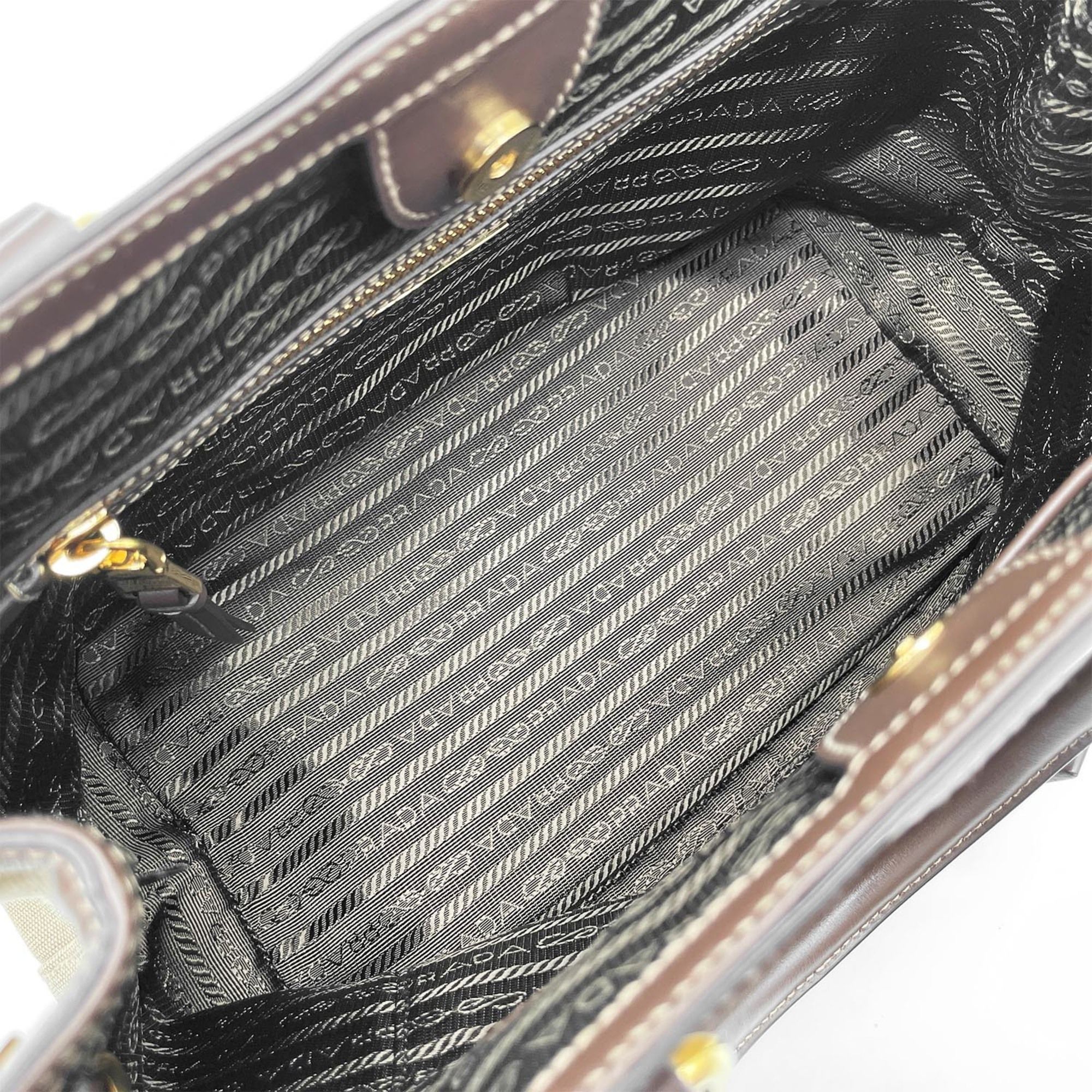 Canvas Leather Shoulder Bag (Pre-Owned) - Prada - Modalova