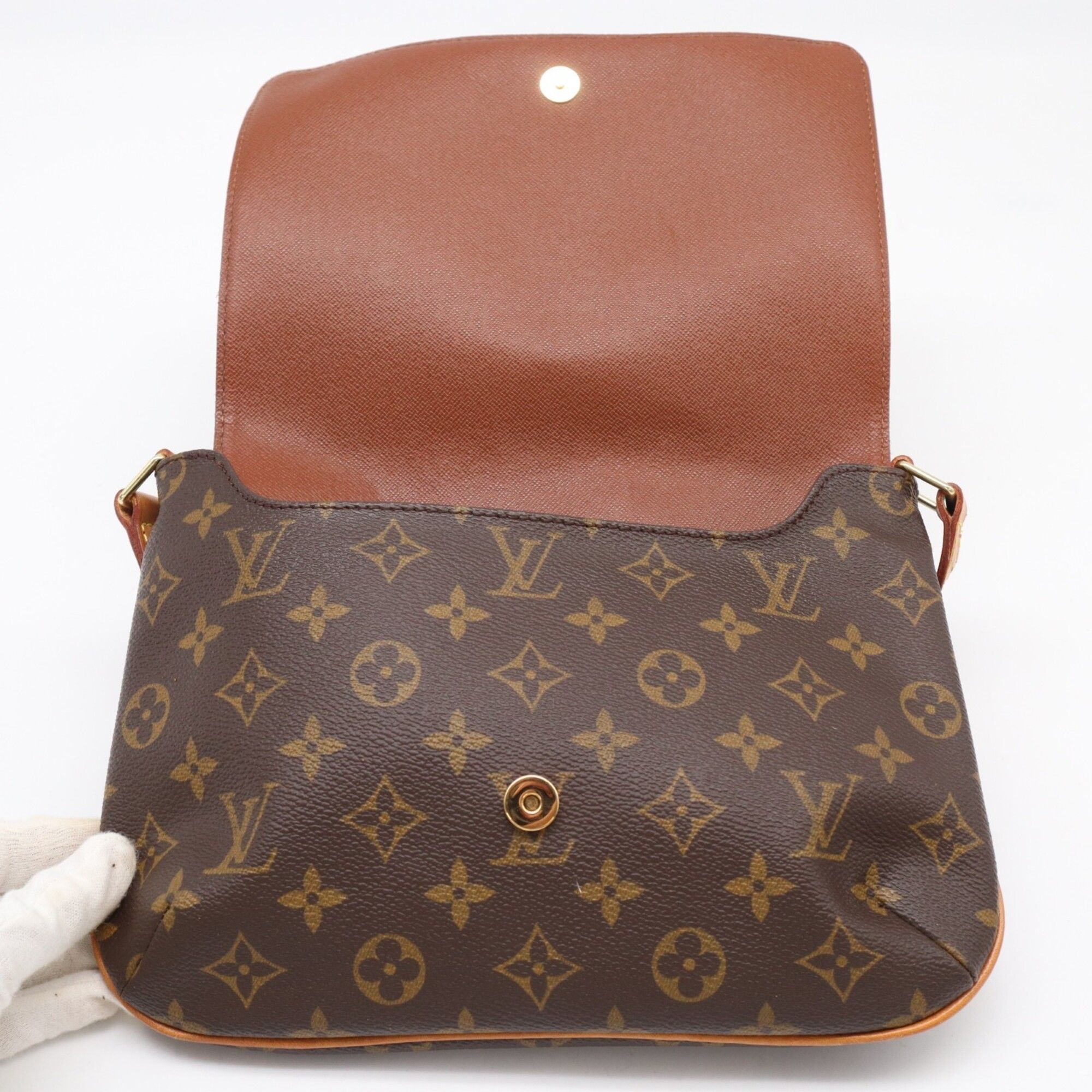 Coated Canvas Leather Shoulder Bag (Pre-Owned) - Louis Vuitton - Modalova