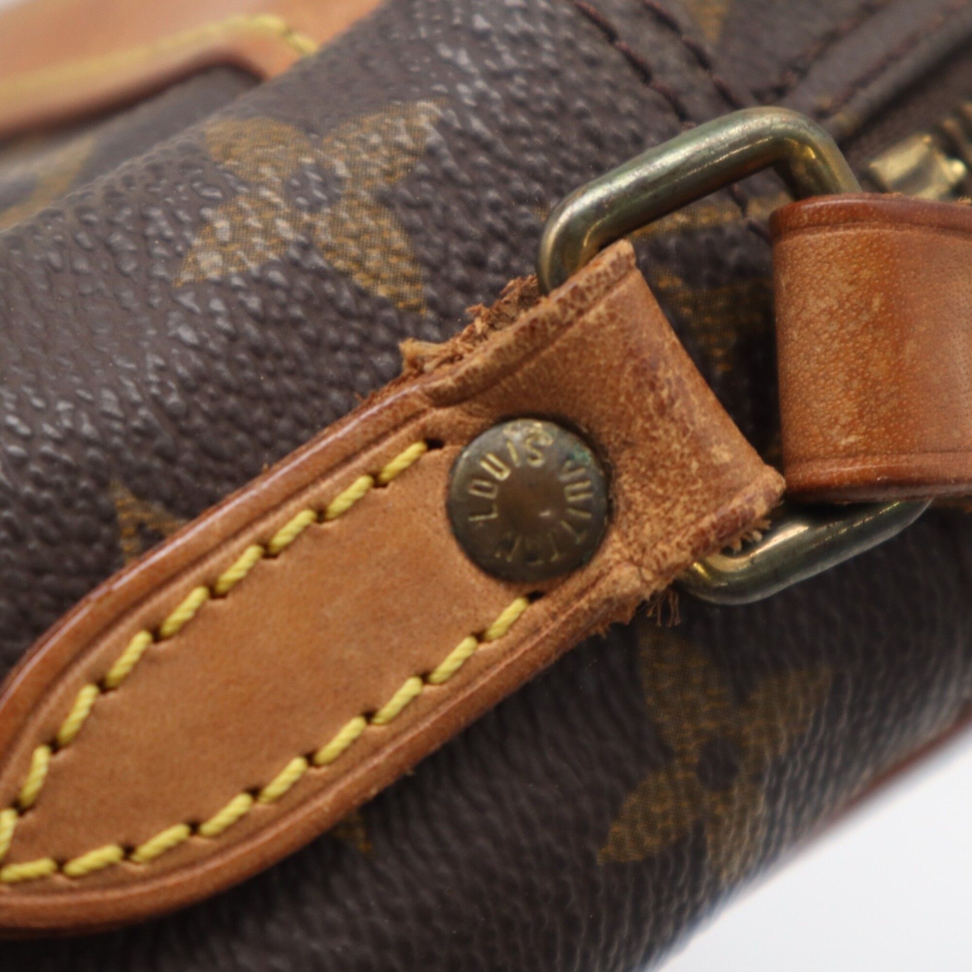 Coated Canvas Leather Shoulder Bag (Pre-Owned) - Louis Vuitton - Modalova