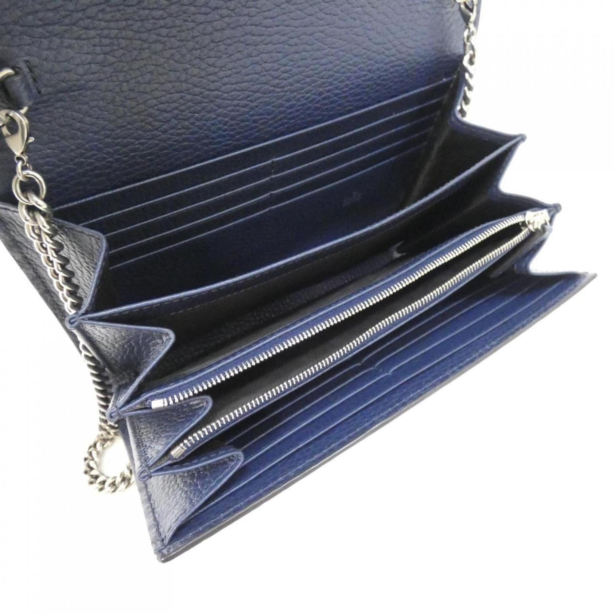 Leather Chain/Shoulder Wallet (Pre-Owned) - Gucci - Modalova