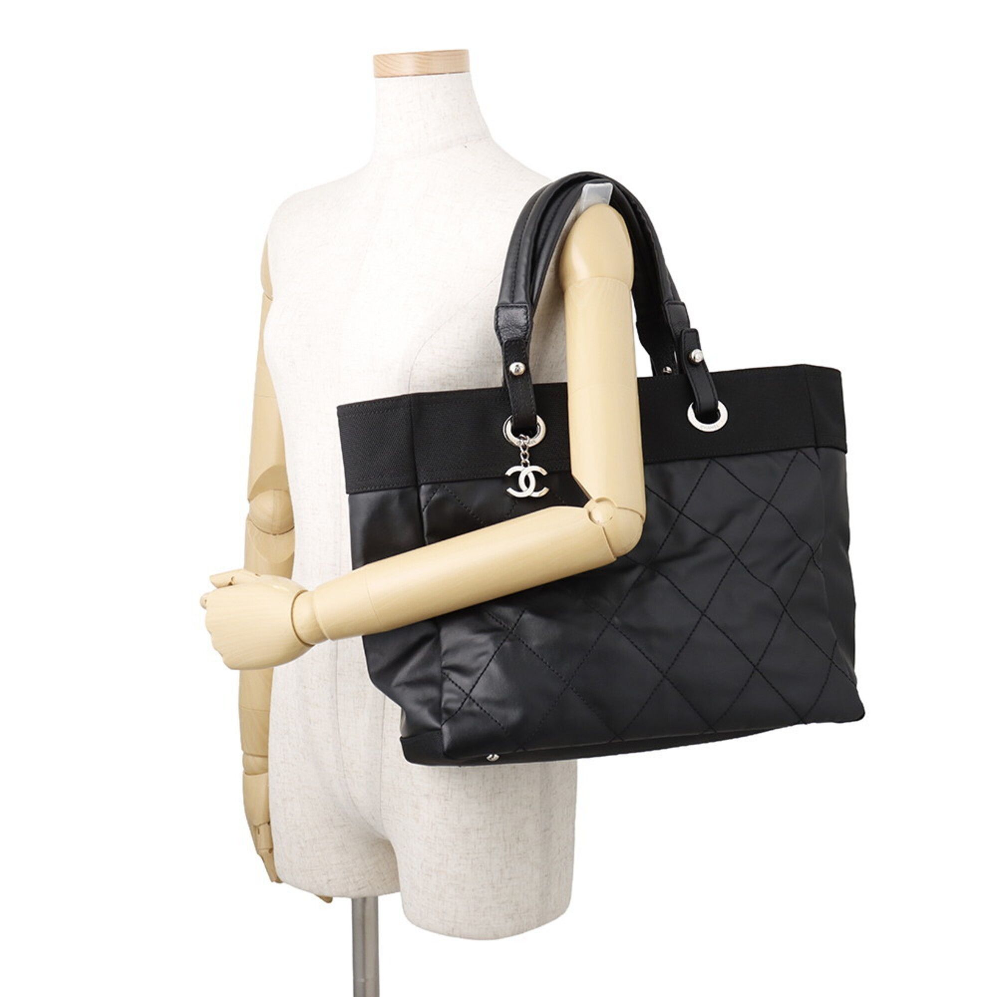Leather Canvas Tote Bag (Pre-Owned) - Chanel - Modalova