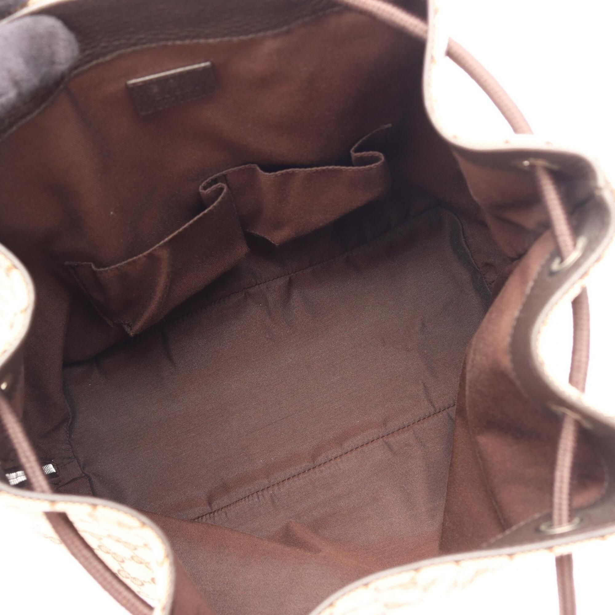 Canvas Leather Backpack Handbag (Pre-Owned) - Gucci - Modalova
