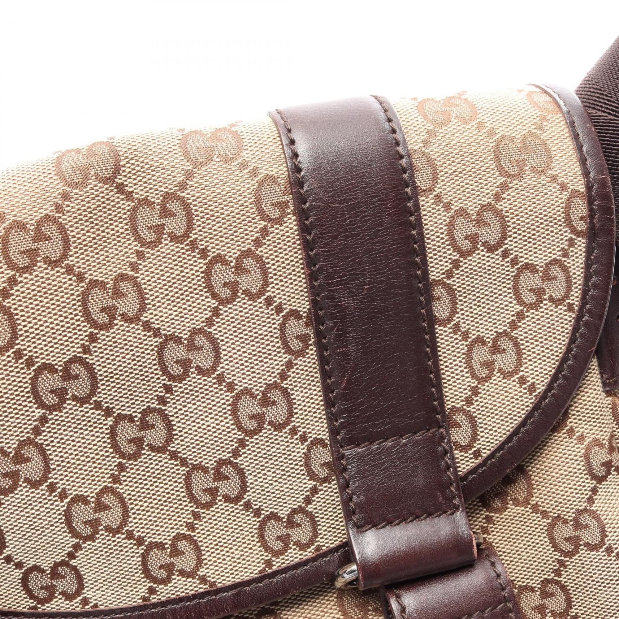 Canvas Leather Handbag Shoulder Bag (Pre-Owned) - Gucci - Modalova