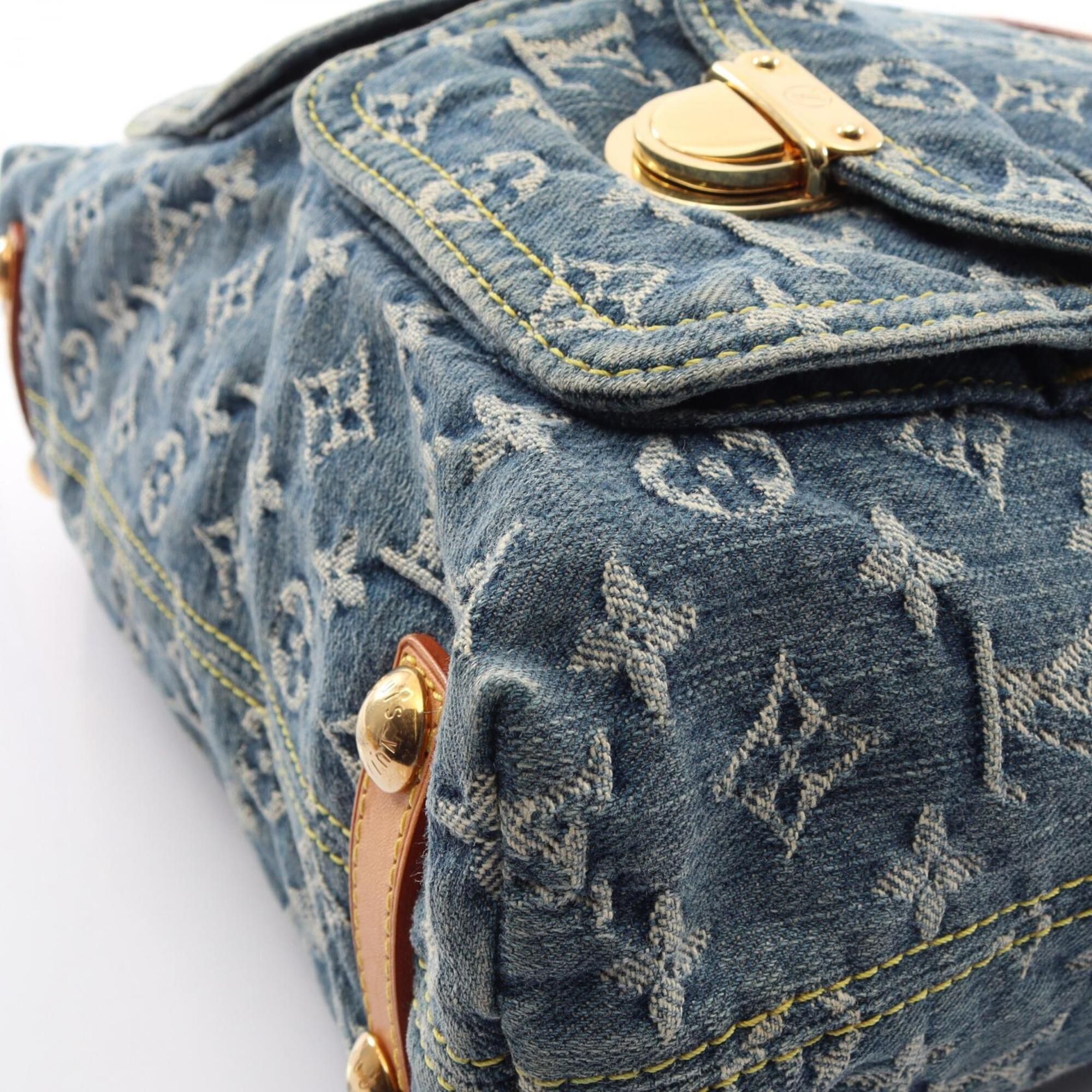 Monogram Denim Handbag Shoulder Bag (Pre-Owned) - Louis Vuitton - Modalova