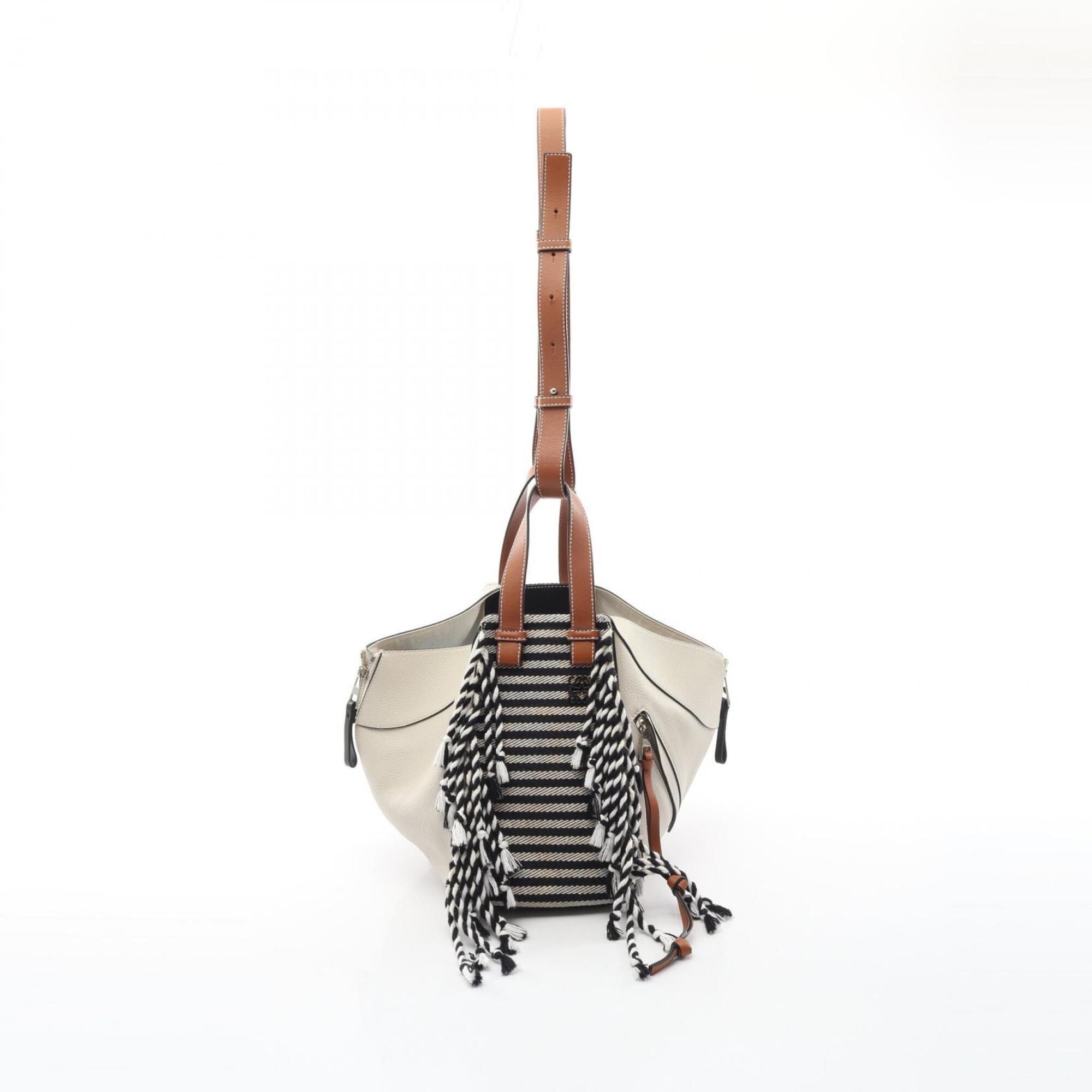 Leather Canvas Handbag (Pre-Owned) - Loewe - Modalova