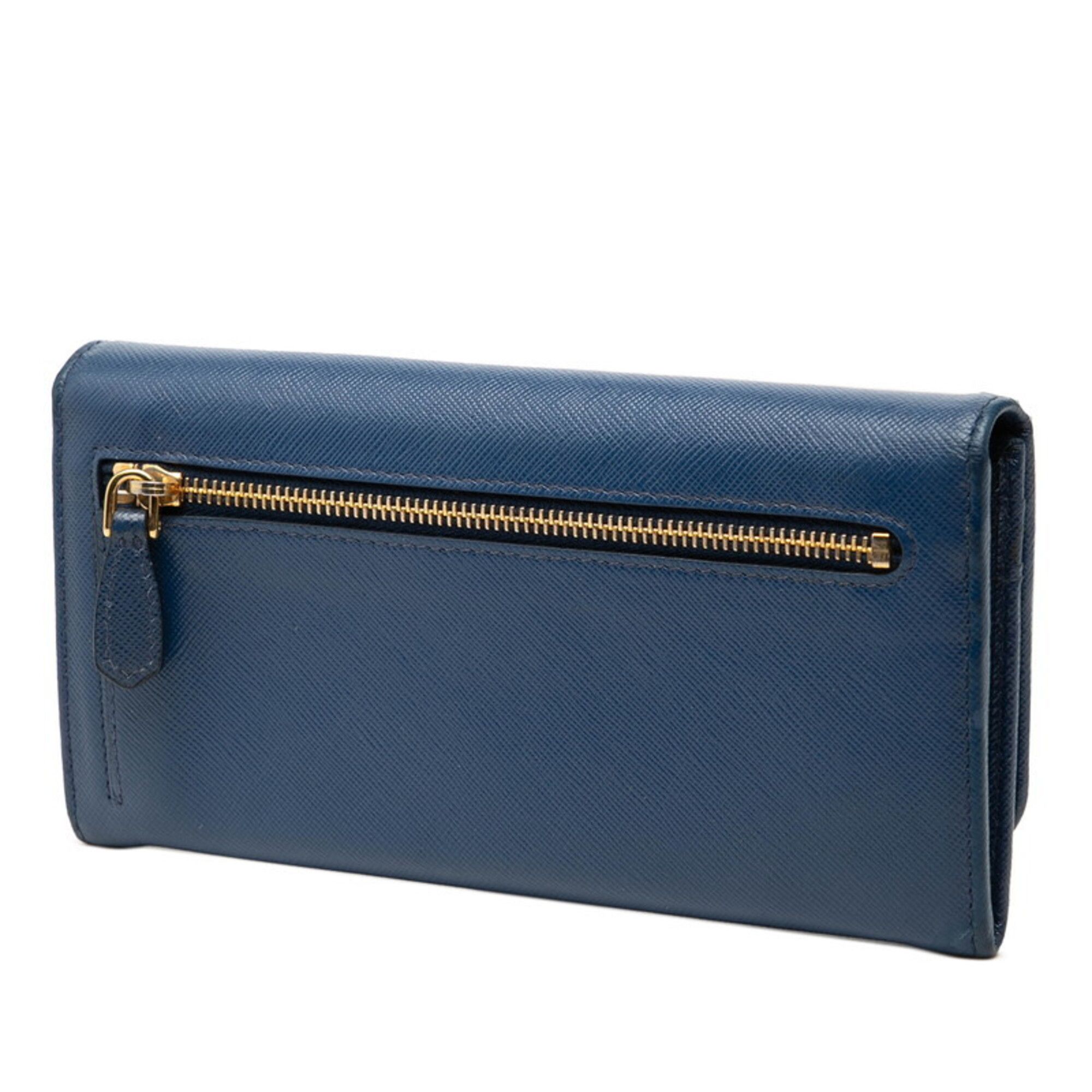 Leather Long Wallet (Bi-Fold) (Pre-Owned) - Prada - Modalova