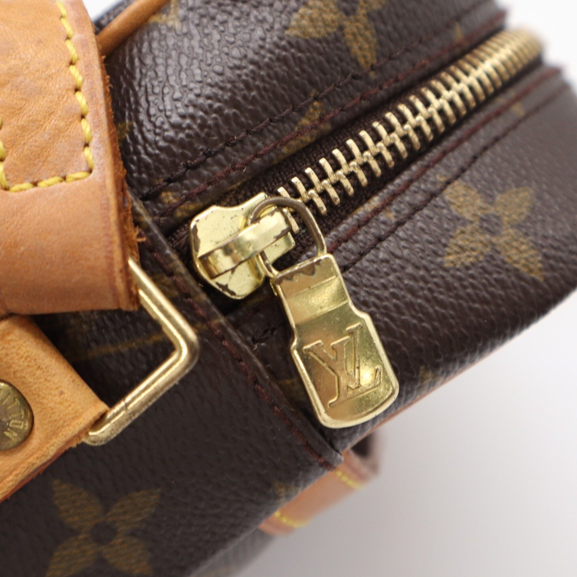 Coated Canvas Leather Shoulder Bag (Pre-Owned) - Louis Vuitton - Modalova