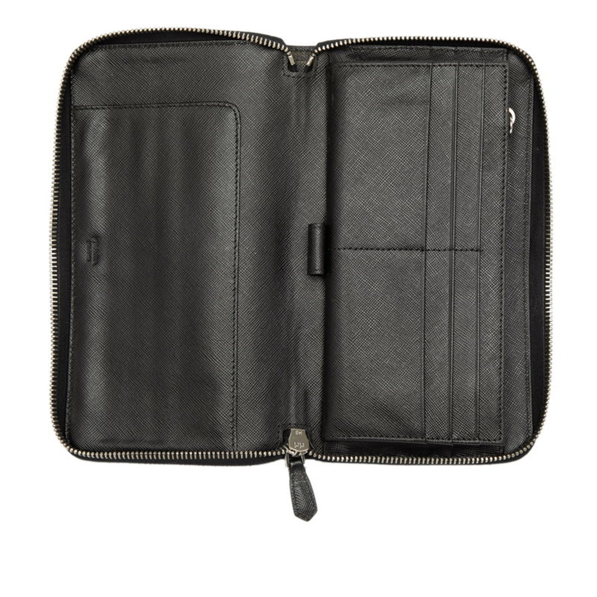Saffiano Leather Long Wallet (Bi-Fold) (Pre-Owned) - Prada - Modalova